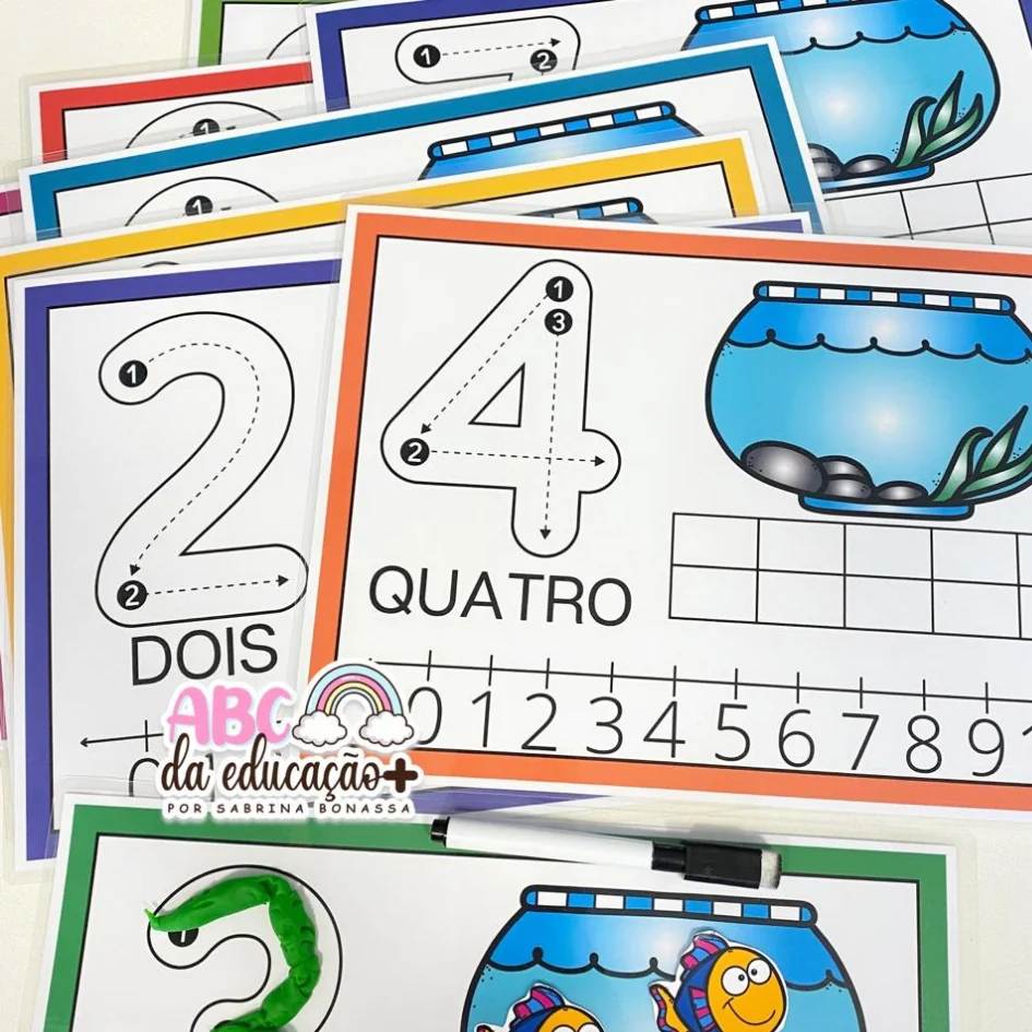 Conte e marque- Números traçados - Image 3