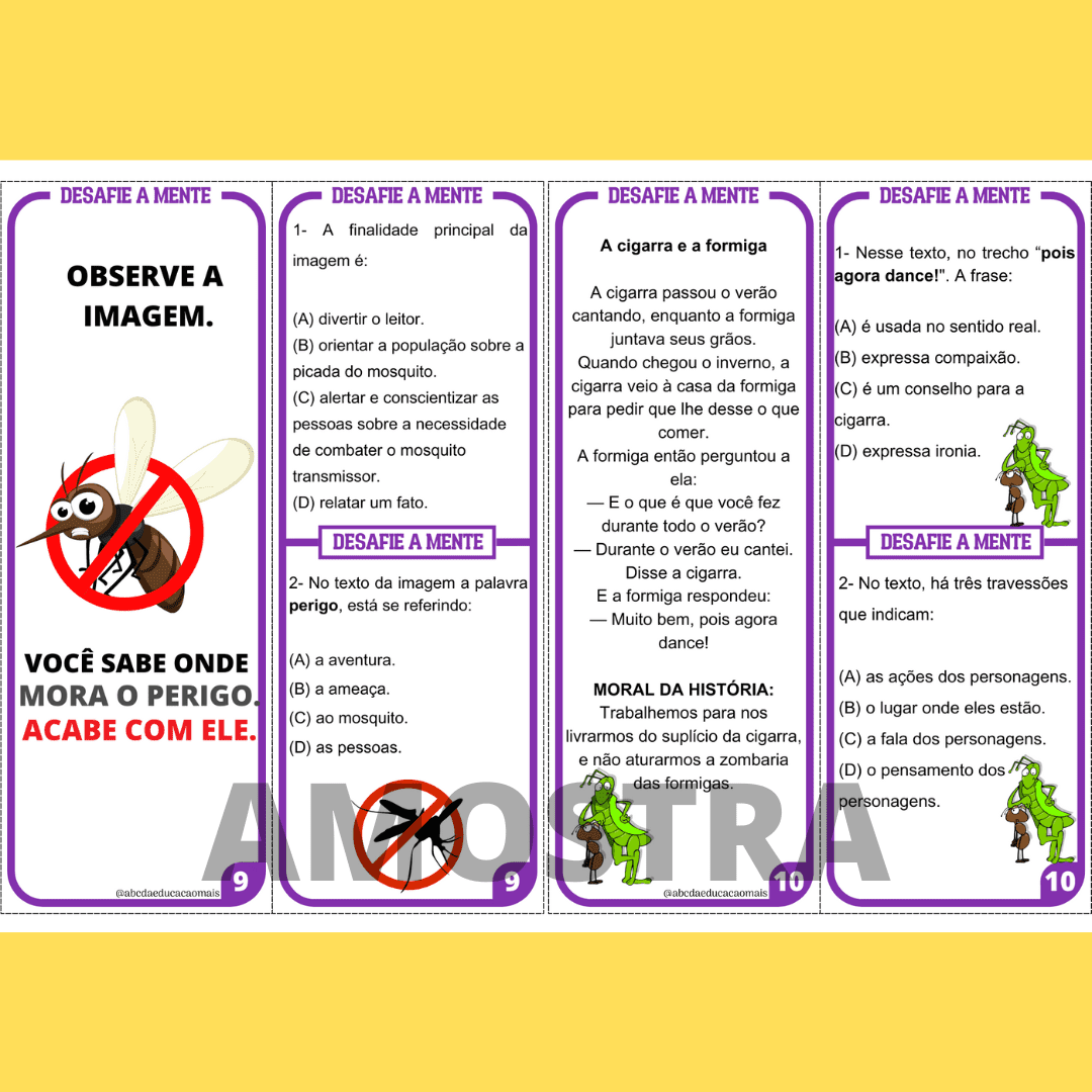 Desafie a Mente-Língua Portuguesa- SAEB 5º ano - Image 7