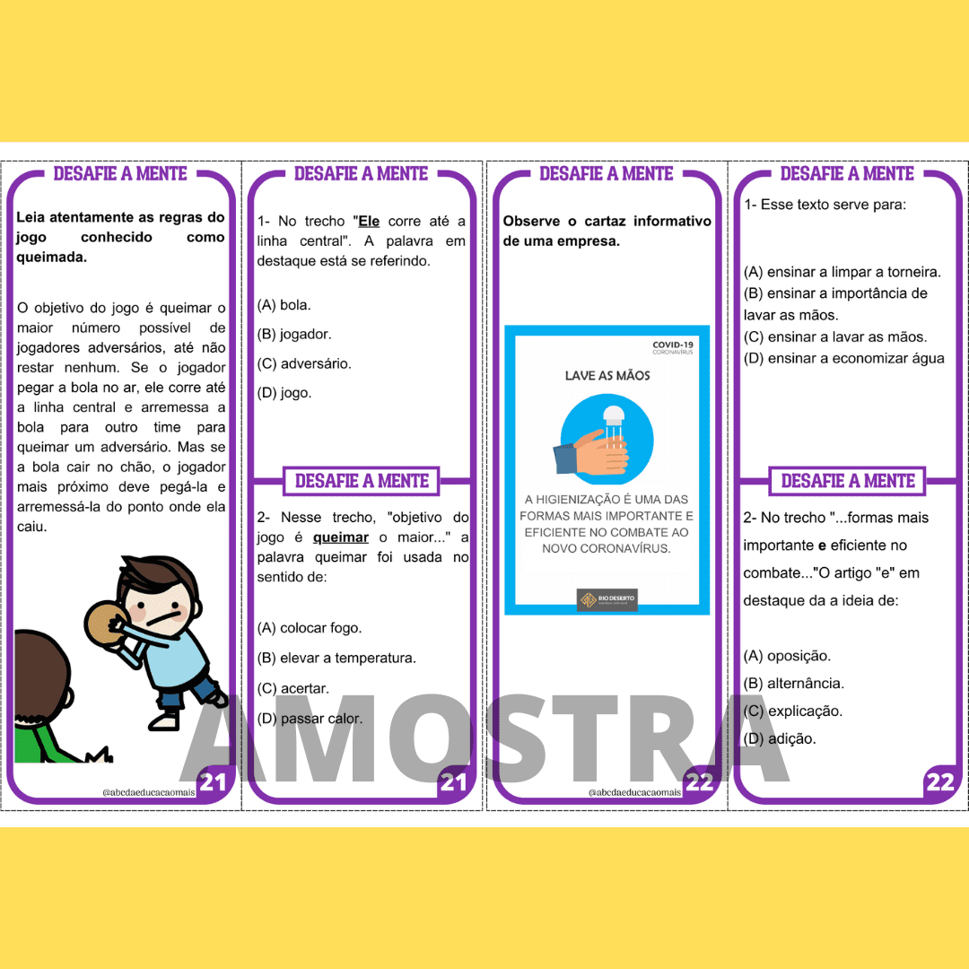 Desafie a Mente-Língua Portuguesa- SAEB 5º ano - Image 8