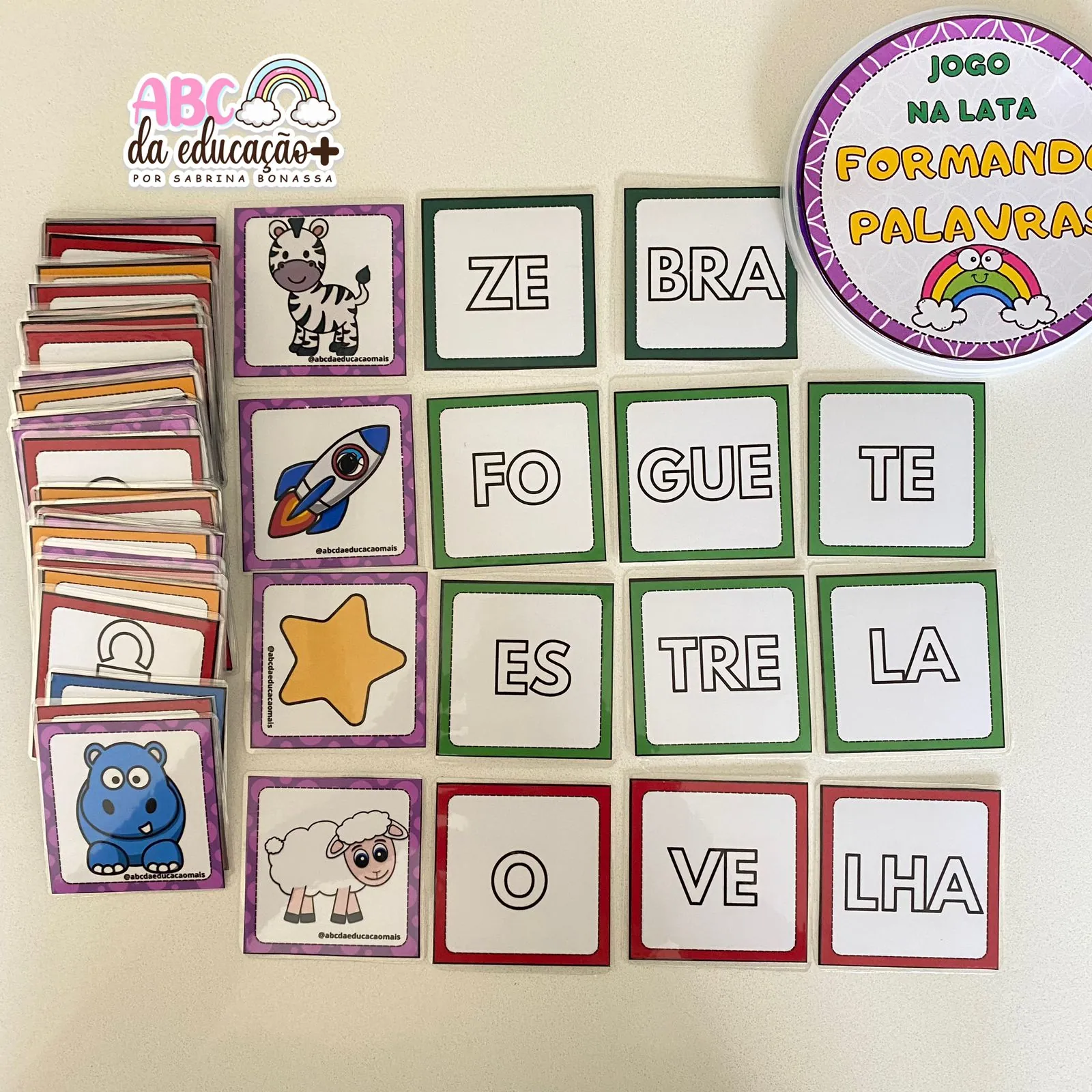 Formando Palavras- Jogo na Lata