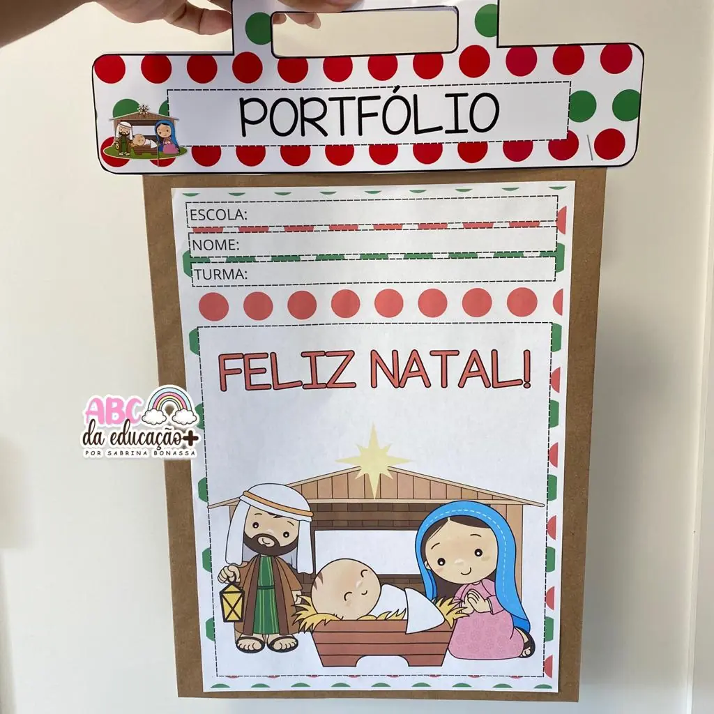 Capa e Alça para atividades – Envelope Tema Natal - Image 4
