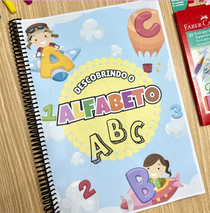 Apostila Descobrindo o Alfabeto - A a Z - 78 páginas