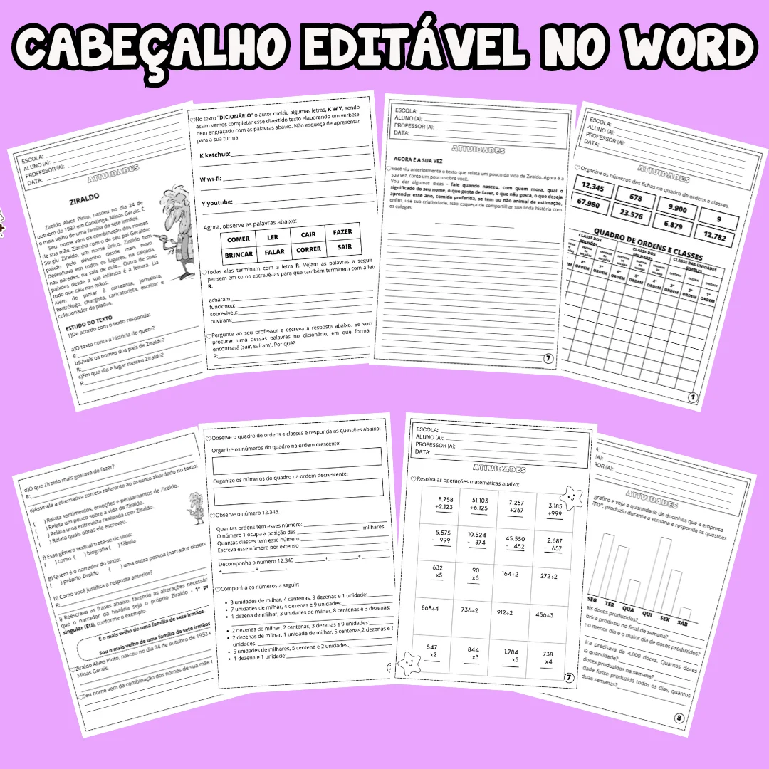 Apostila de Sondagem Diagnóstica 5º ano + Lembrancinhas volta às aulas - Image 2