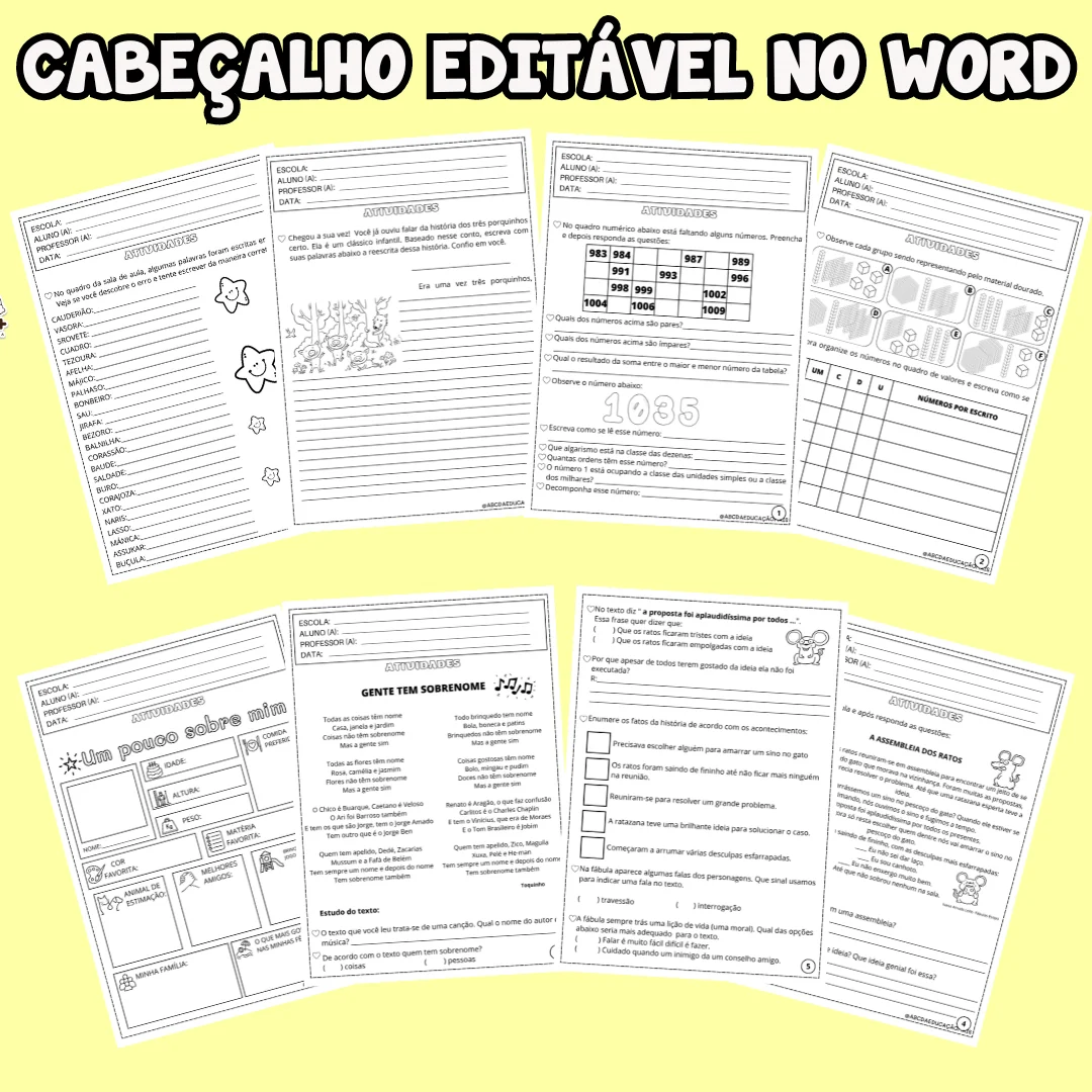 Apostila de Sondagem Diagnóstica 4º ano + Lembrancinhas volta às aulas - Image 2