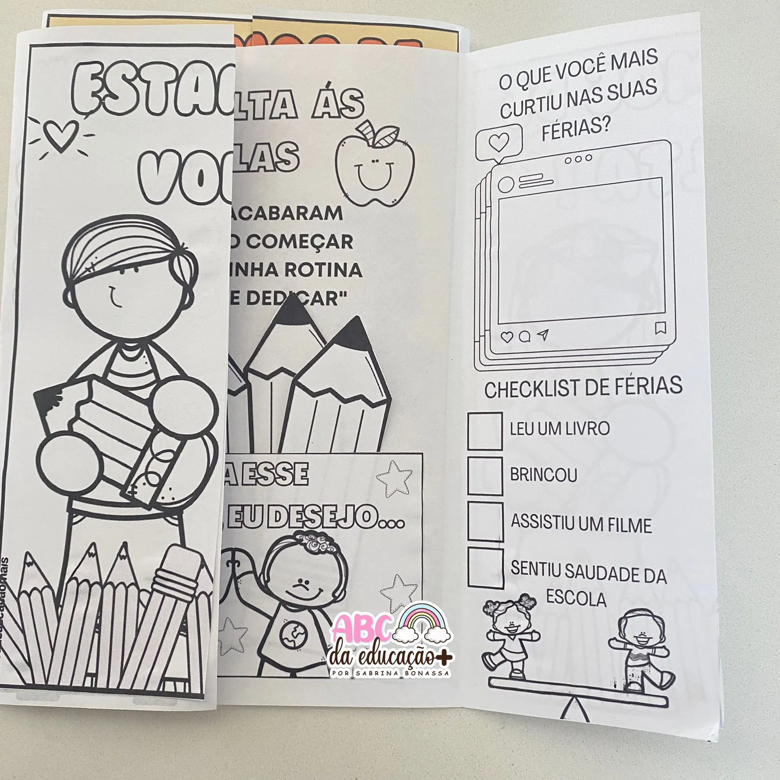 Lapbook Volta às Aulas - Imagem 3