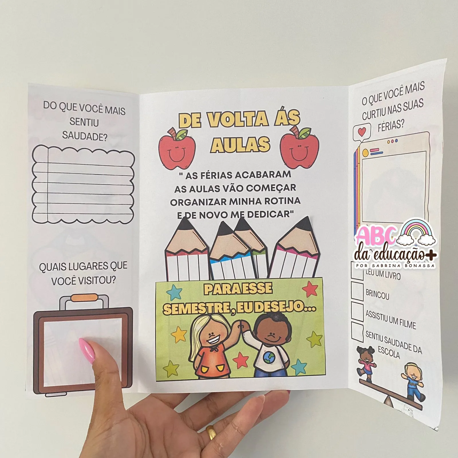 Lapbook Volta às Aulas - Imagem 7