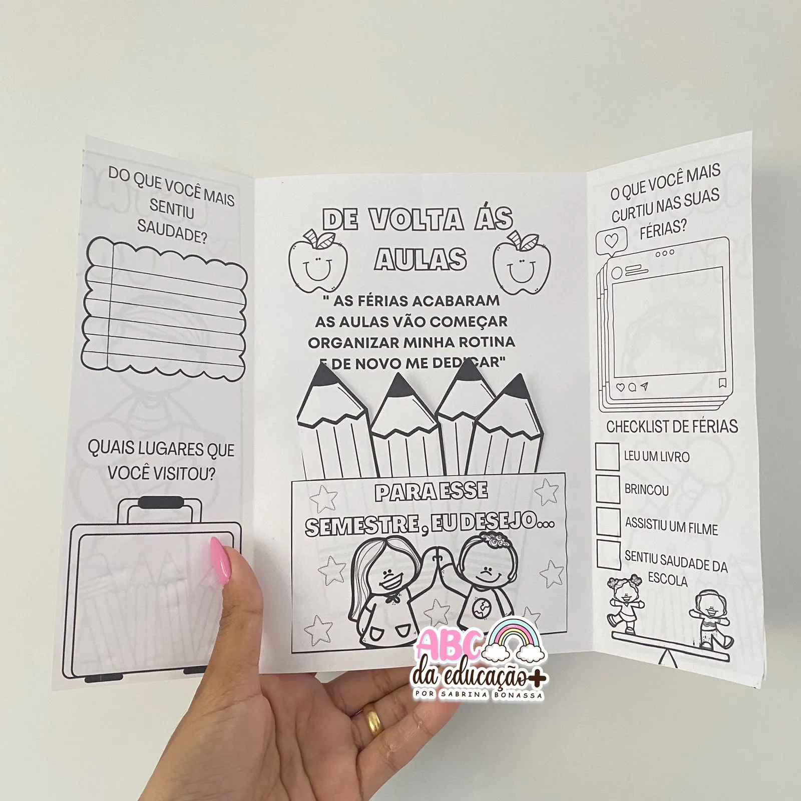 Lapbook Volta às Aulas - Imagem 8