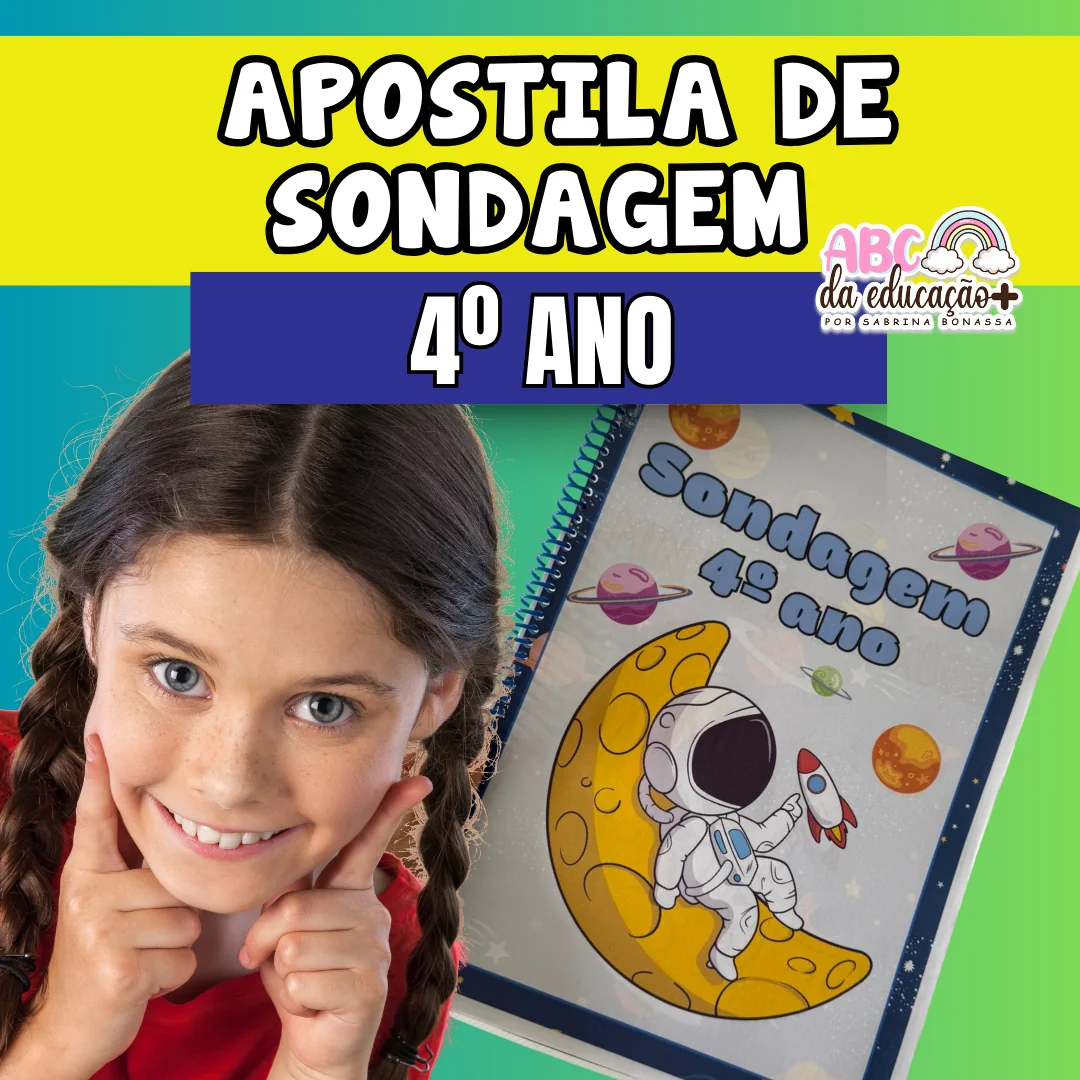 Apostila de Sondagem Diagnóstica 4º ano + Lembrancinhas volta às aulas