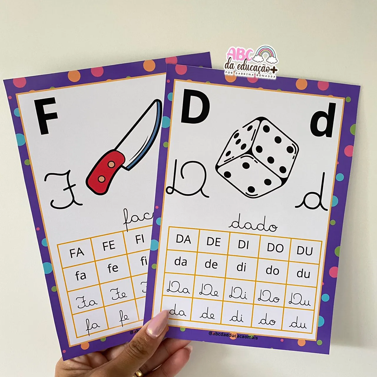 Alfabeto de Parede e Silabários – 4 tipos de letras - Imagem 7