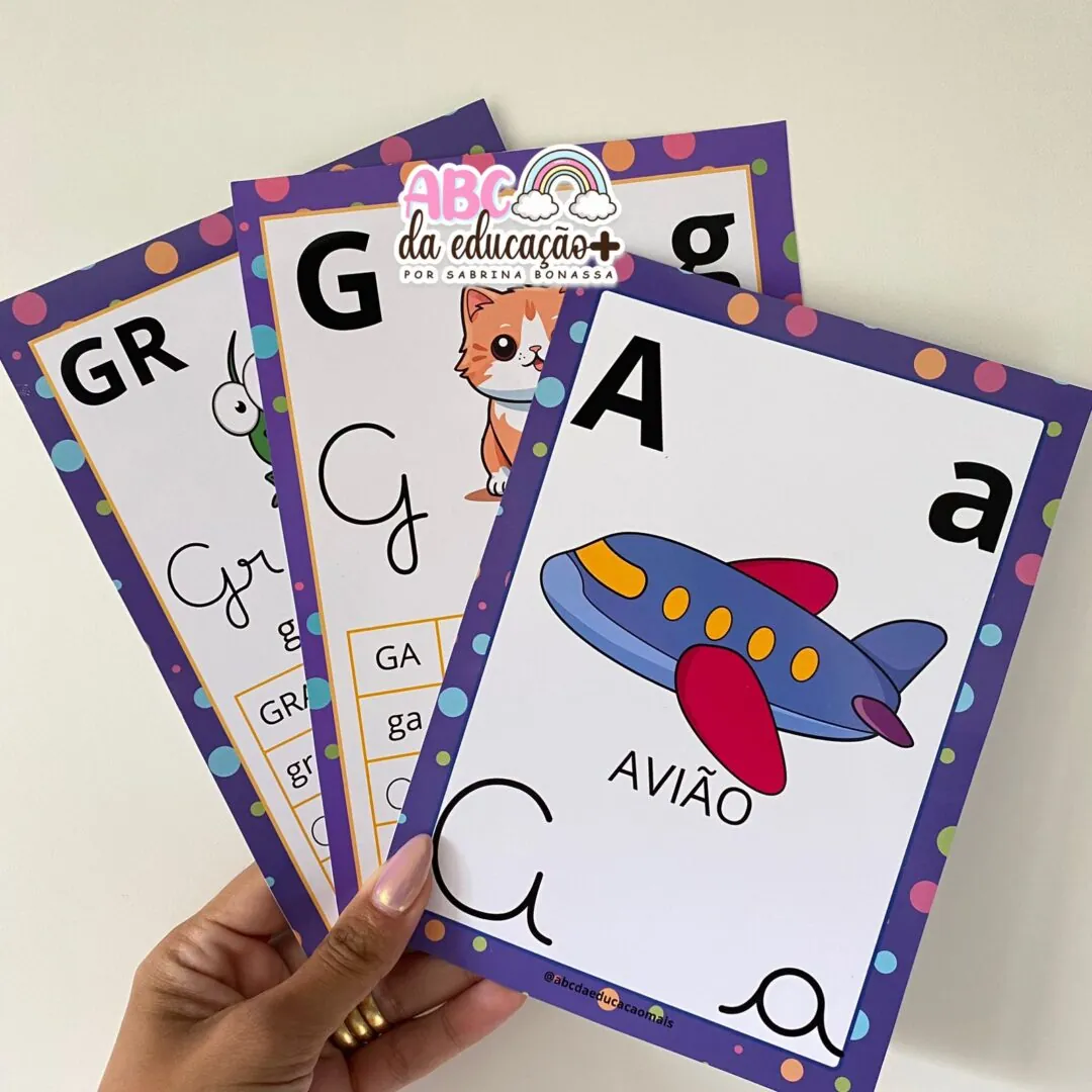 Alfabeto de Parede e Silabários – 4 tipos de letras - Image 3