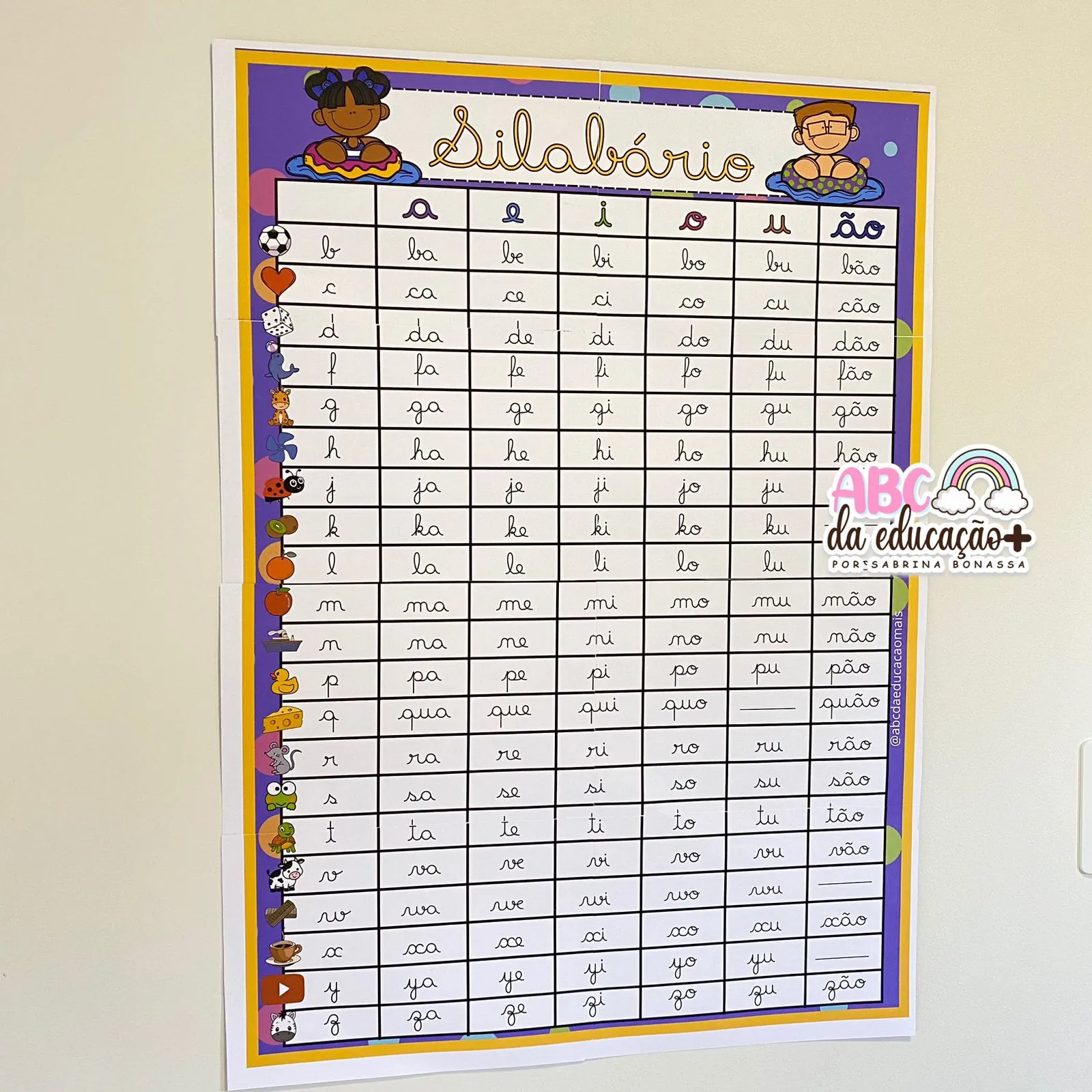 Kit Silabários – Sílabas Simples e Complexas – Letra Cursiva e Caixa Alta - Imagem 8
