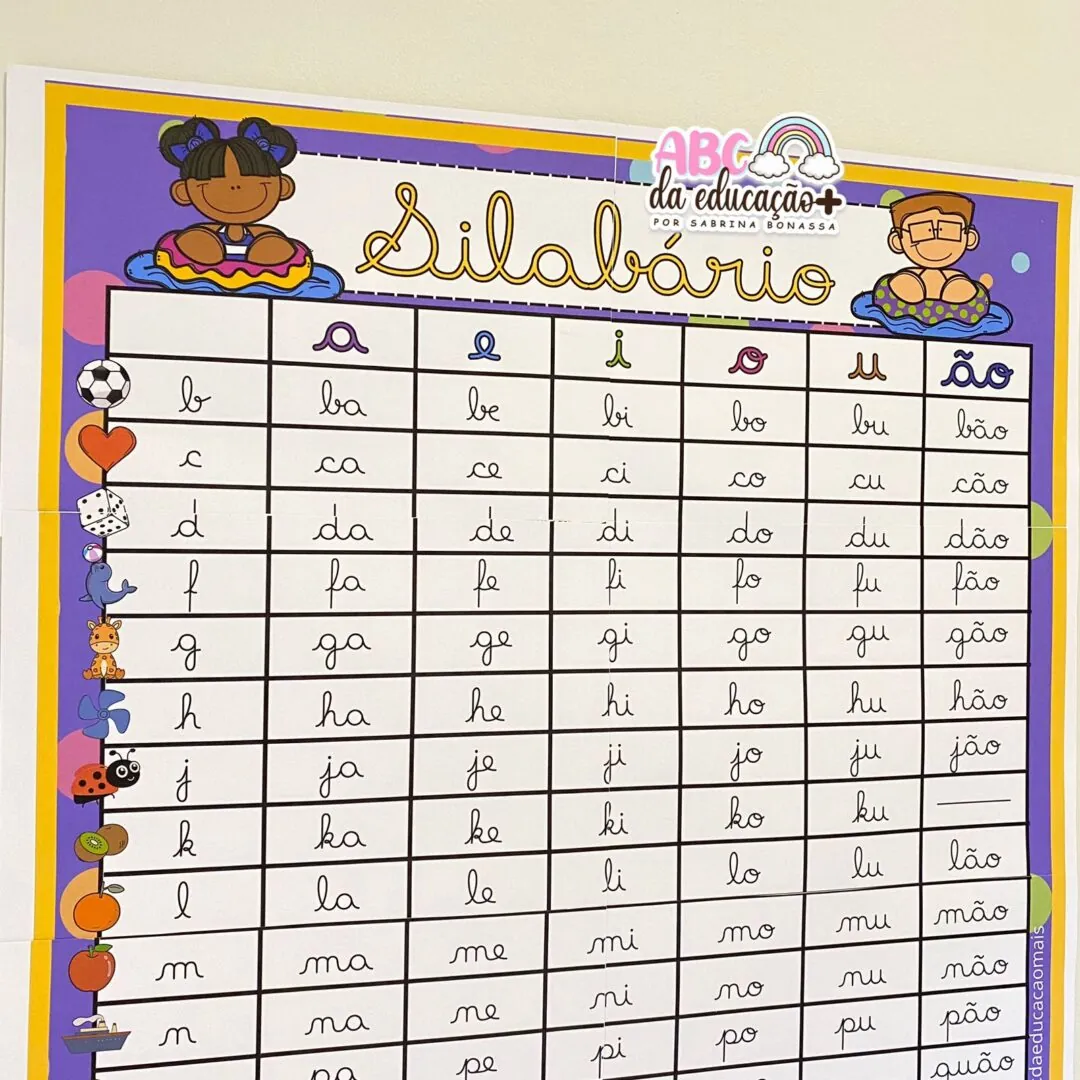 Kit Silabários – Sílabas Simples e Complexas – Letra Cursiva e Caixa Alta - Image 6