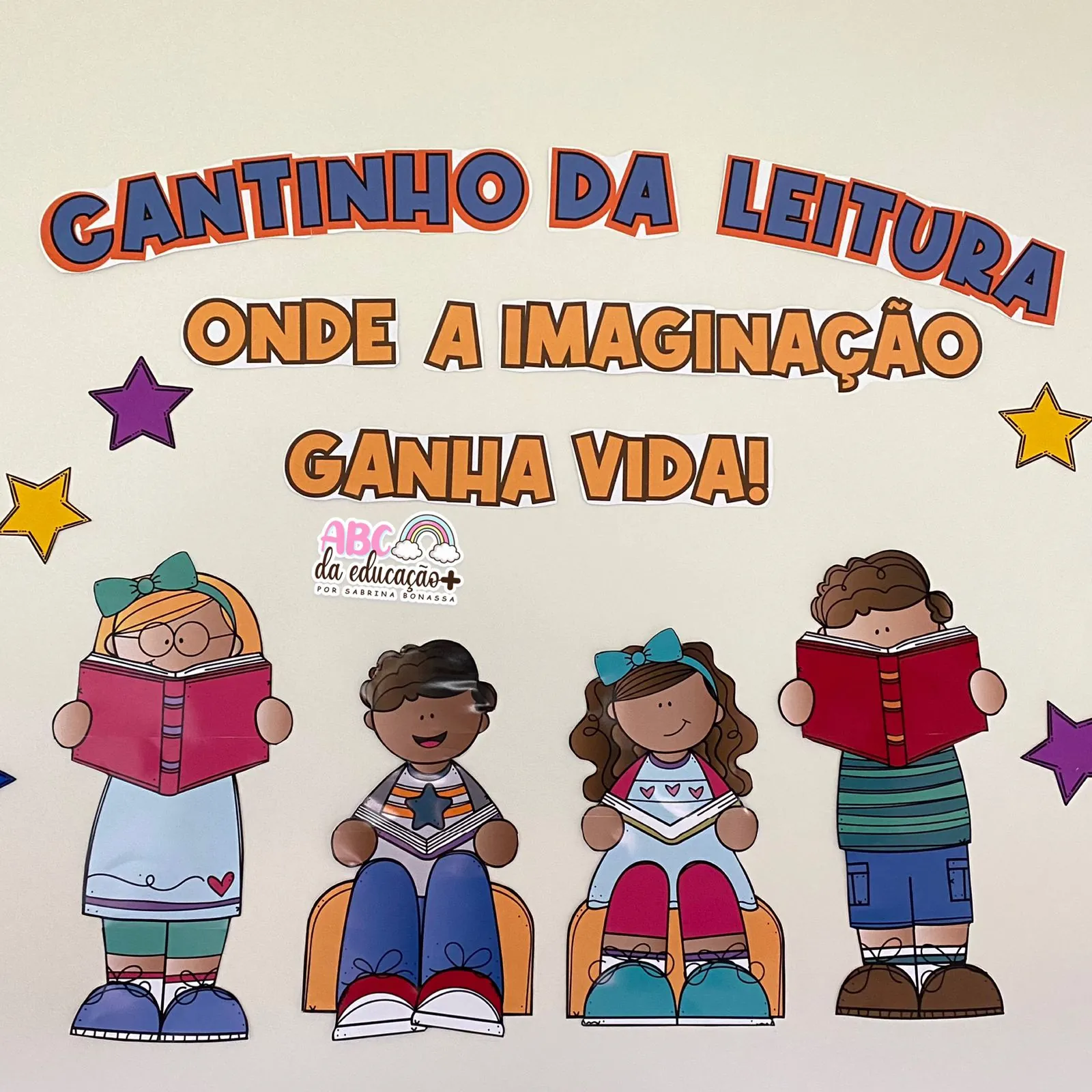 Cantinho da Leitura – Painel + Fichas de leitura