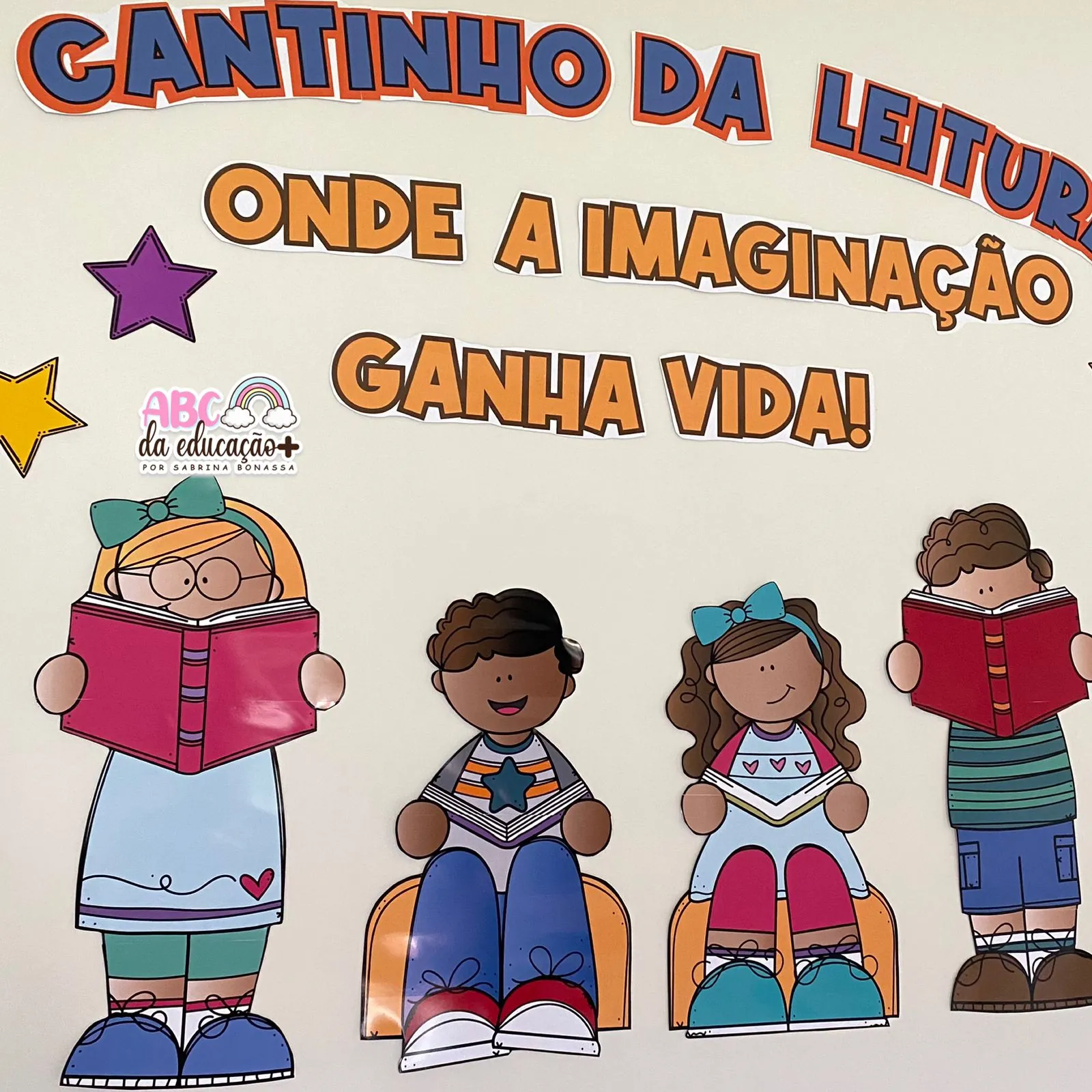 Cantinho da Leitura – Painel + Fichas de leitura - Imagem 6