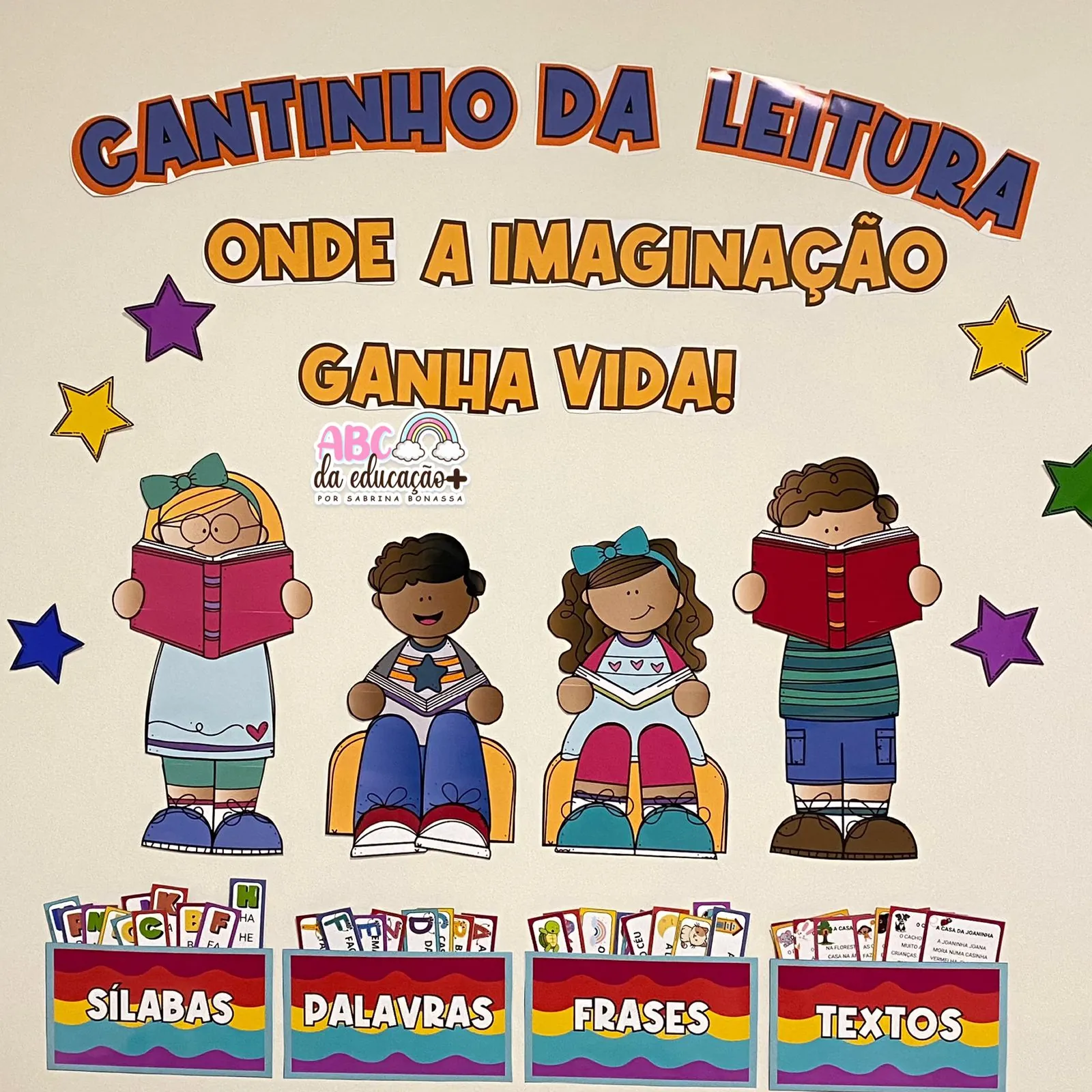 Cantinho da Leitura – Painel + Fichas de leitura - Imagem 5