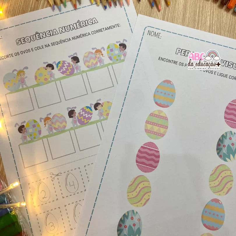 Apostila de Atividades de Páscoa – Alfabetização e Educação Infantil - Image 12