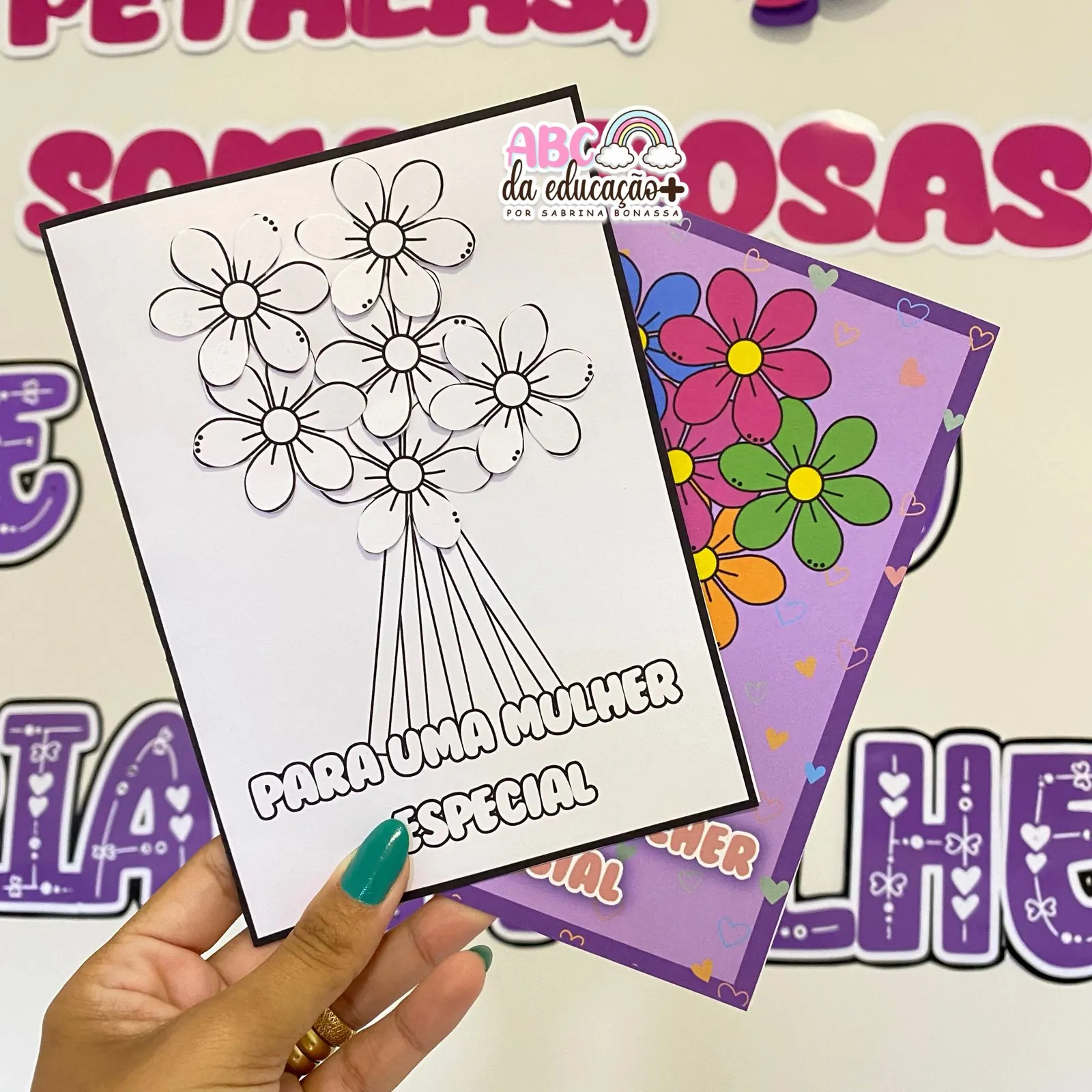 Kit Dia Da Mulher – Painel – Cartão – Atividade - Imagem 4