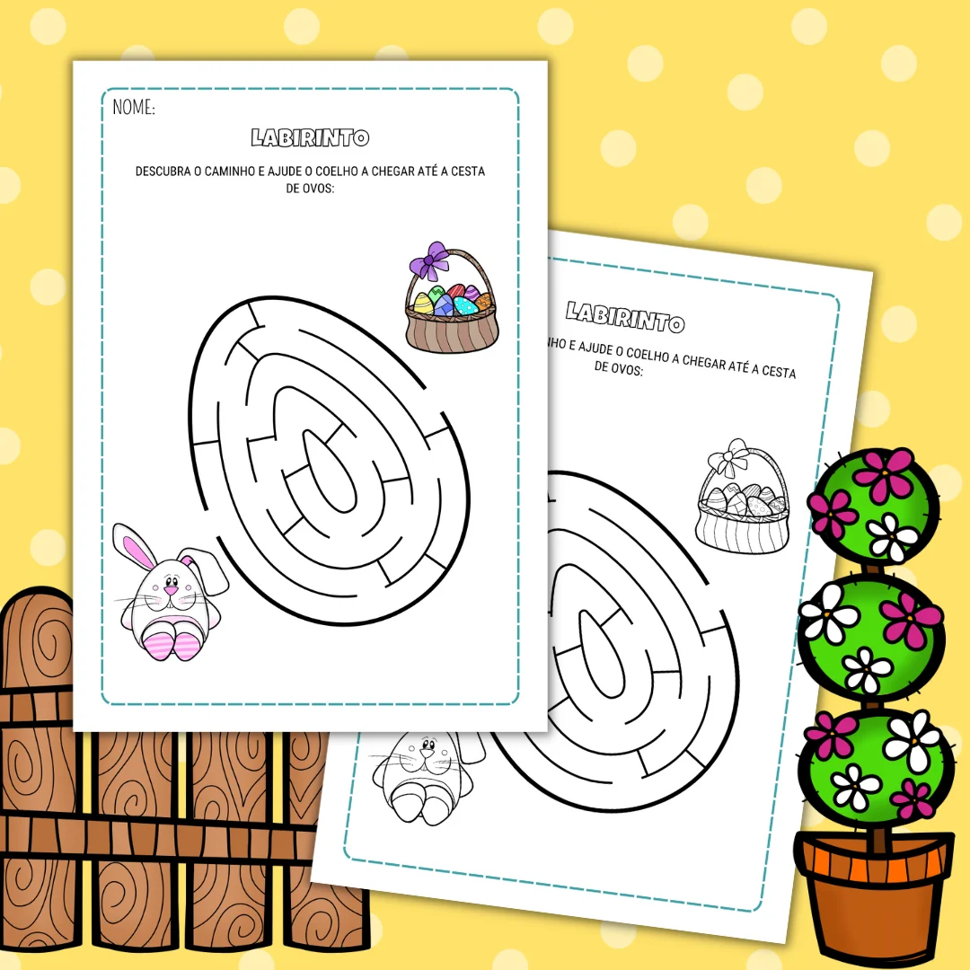 Apostila de Atividades de Páscoa – Alfabetização e Educação Infantil - Image 6