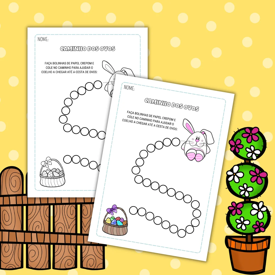 Apostila de Atividades de Páscoa – Alfabetização e Educação Infantil - Image 5
