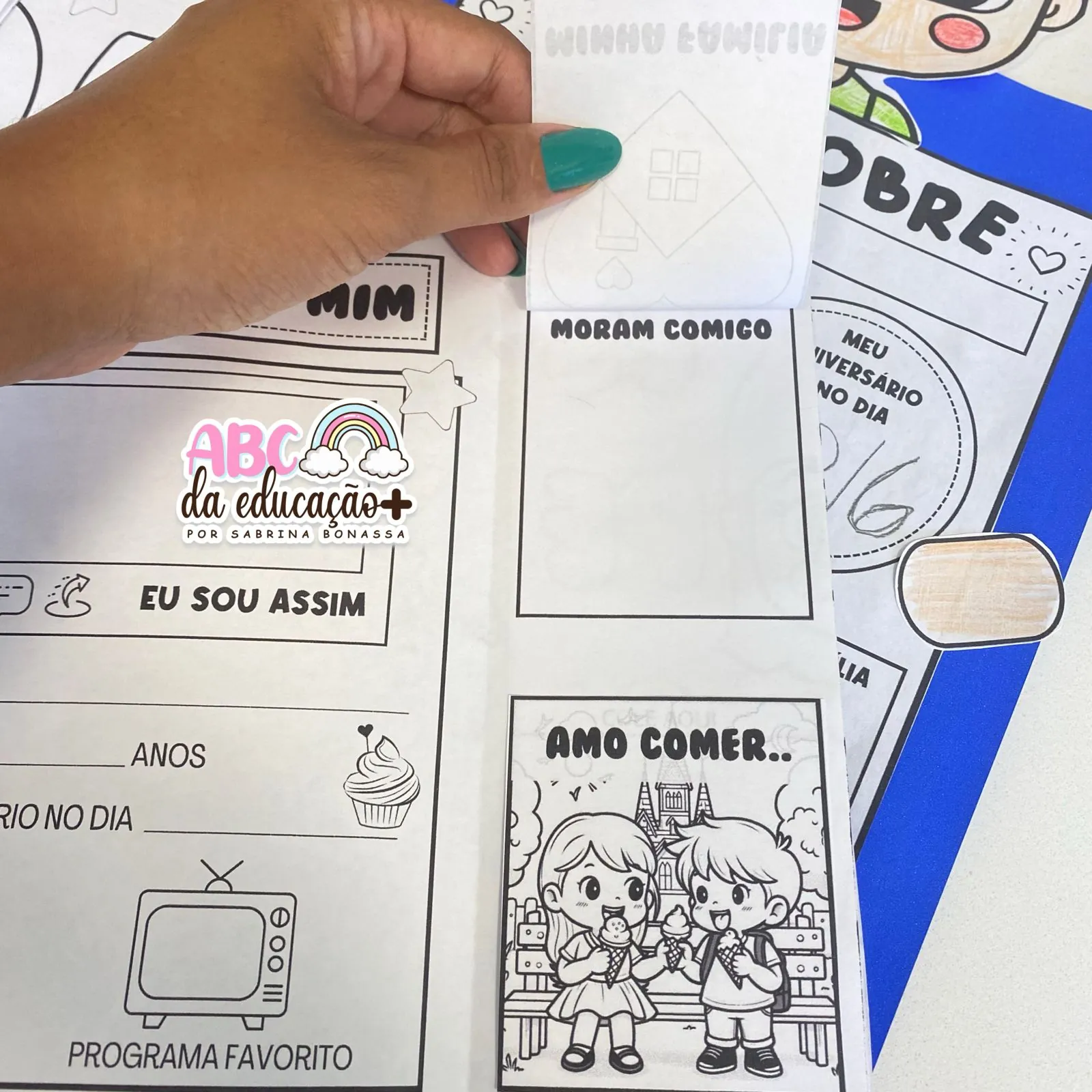 Um pouco sobre Mim – Lapbook da Identidade e a Atividade de Apresentação - Imagem 5