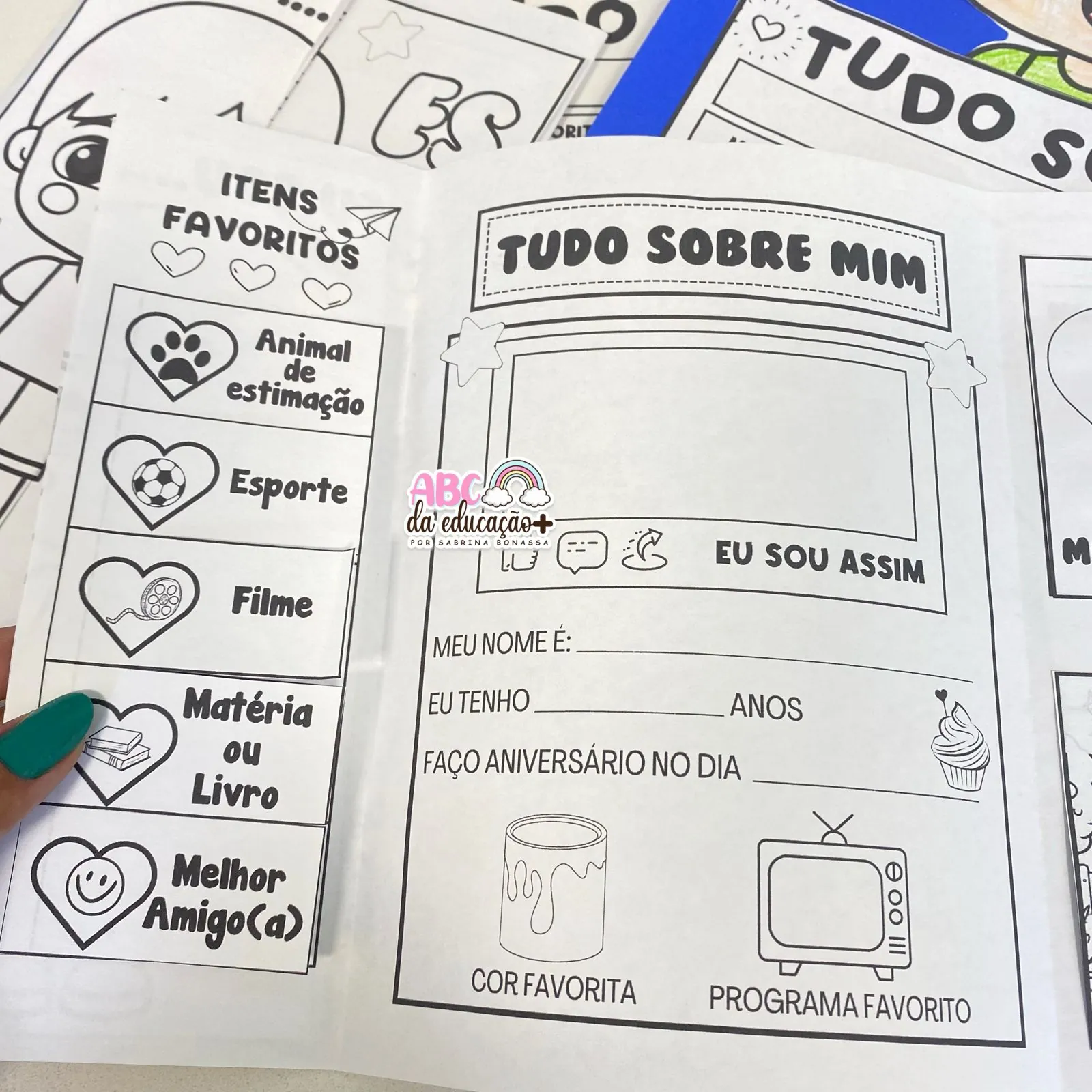 Um pouco sobre Mim – Lapbook da Identidade e a Atividade de Apresentação - Imagem 3