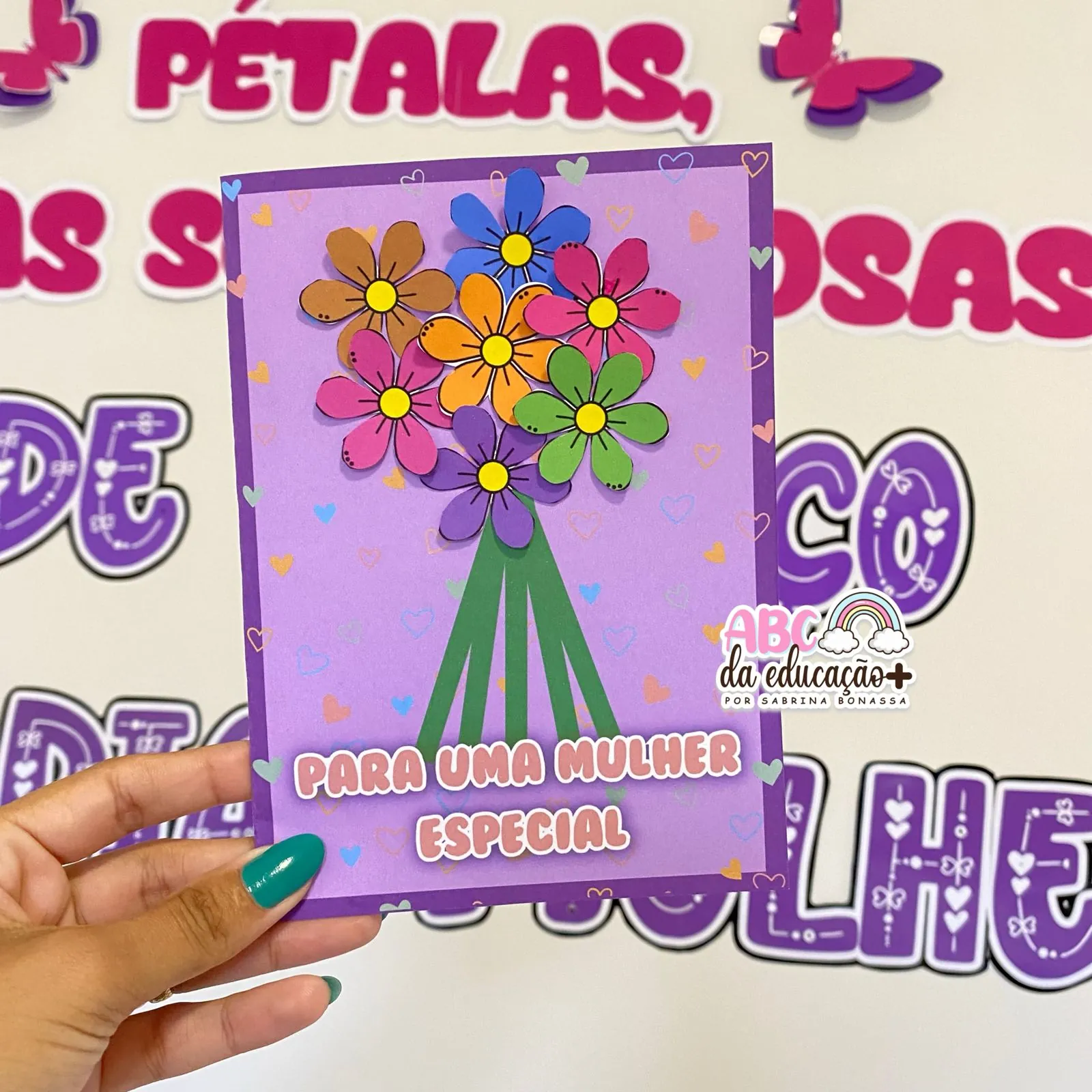 Kit Dia Da Mulher – Painel – Cartão – Atividade