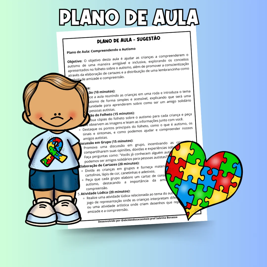 Autismo – Folheto + Plano de Aula + Lembrancinhas - Image 3