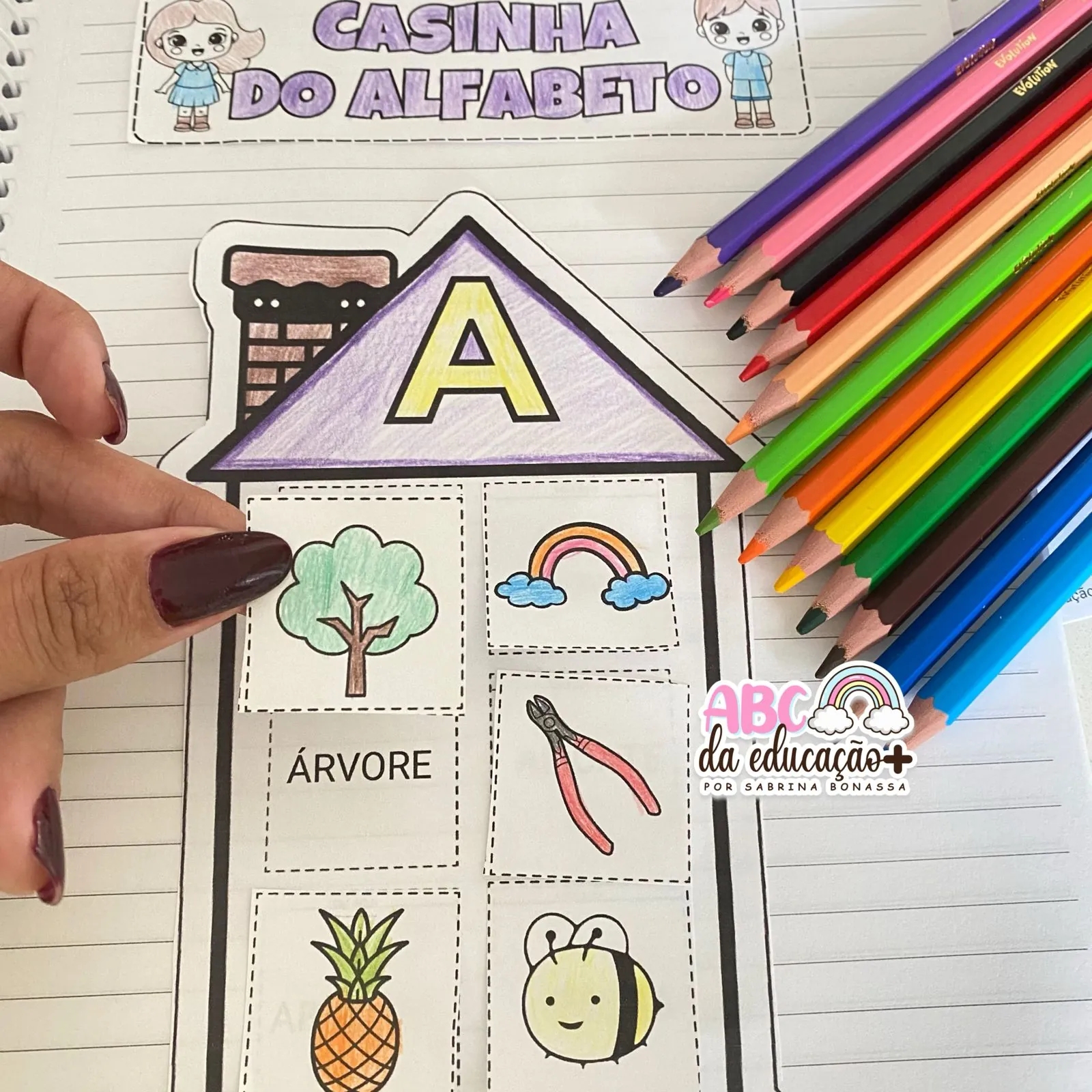 Casinha do Alfabeto – Atividade Interativa de A a Z