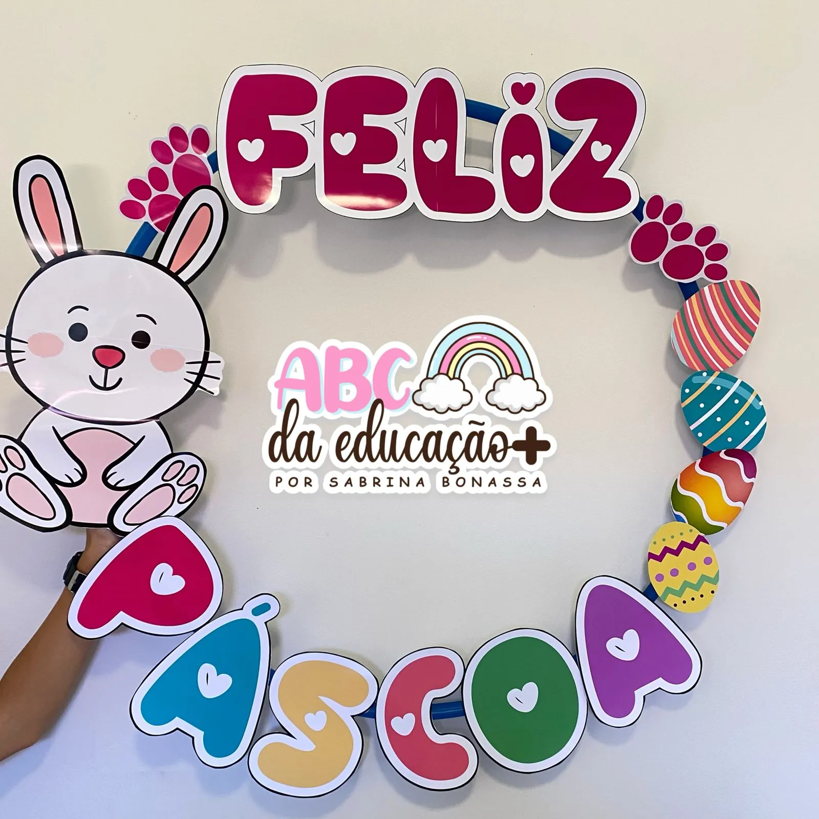 Moldura para Fotos no Bambolê – Páscoa - Imagem 2