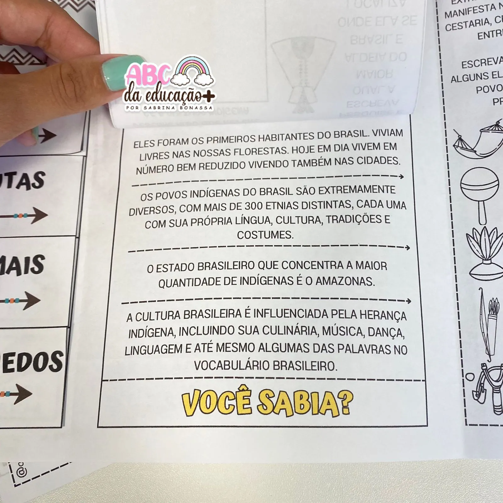 Lapbook Povos Indígenas - Imagem 8