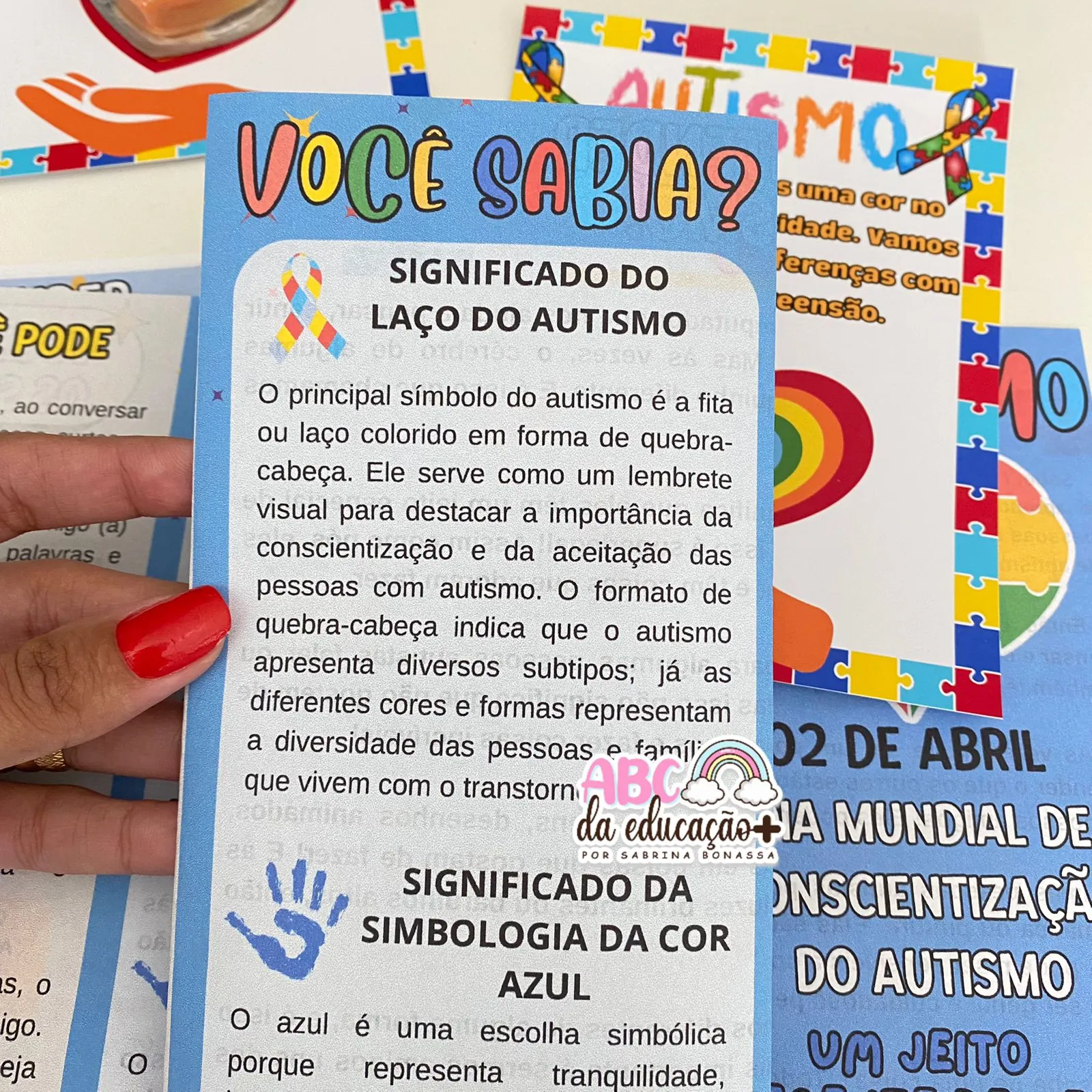 Autismo – Folheto + Plano de Aula + Lembrancinhas - Imagem 6