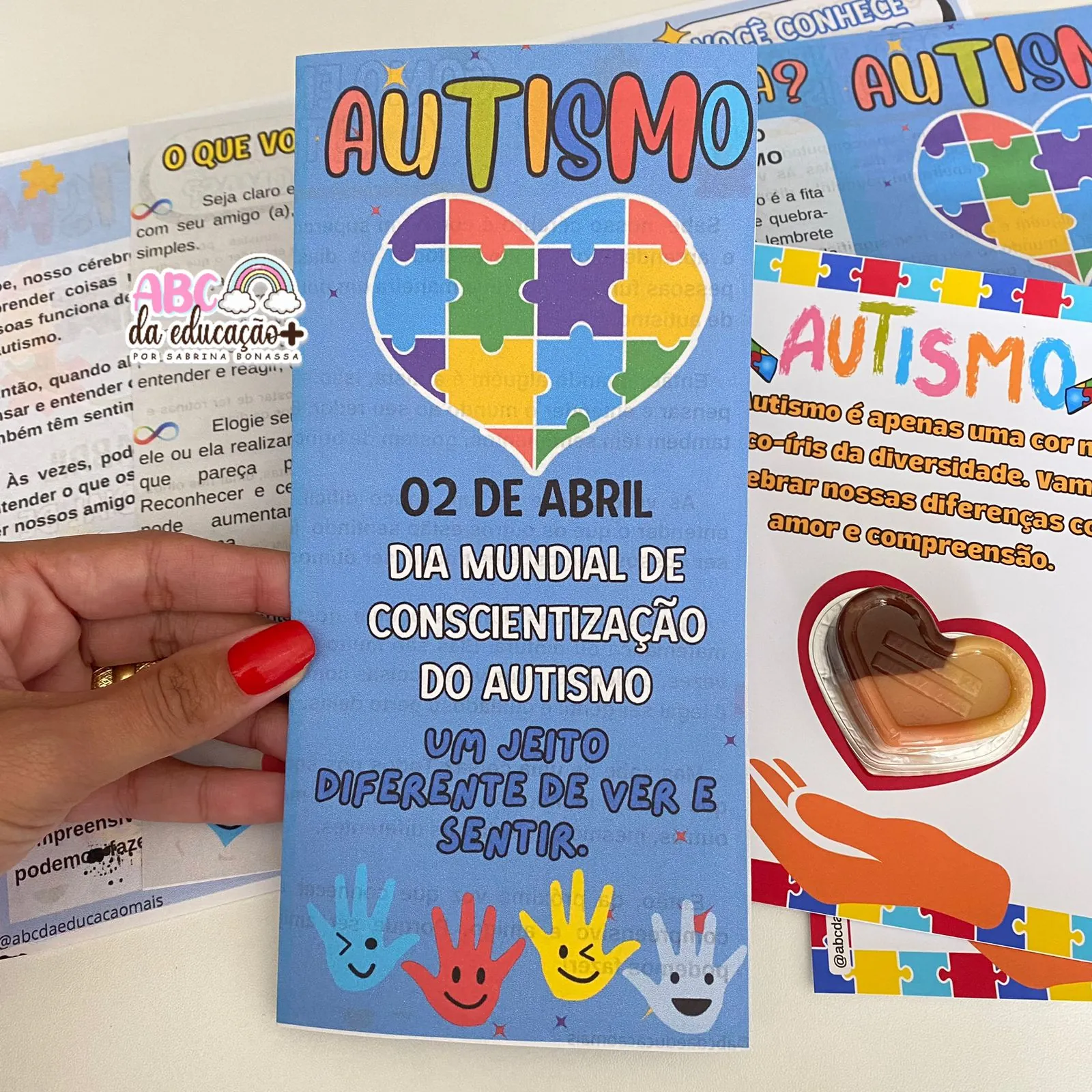 Autismo – Folheto + Plano de Aula + Lembrancinhas