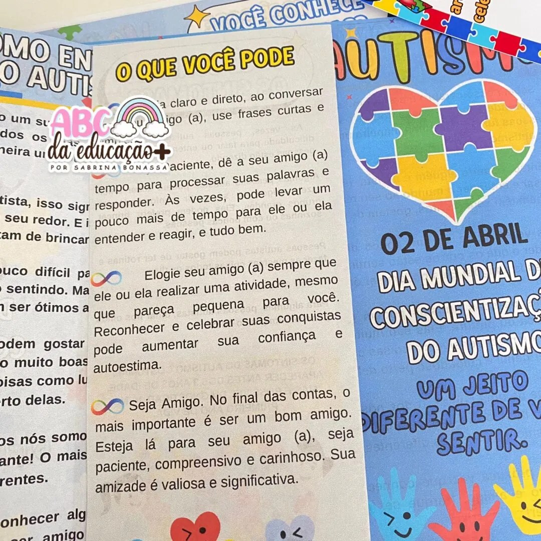 Autismo – Folheto + Plano de Aula + Lembrancinhas - Image 7
