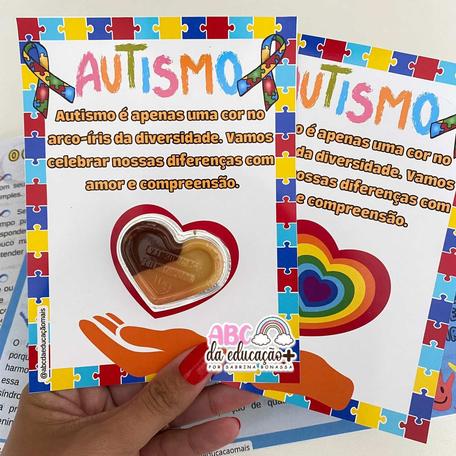 Autismo – Folheto + Plano de Aula + Lembrancinhas - Imagem 9