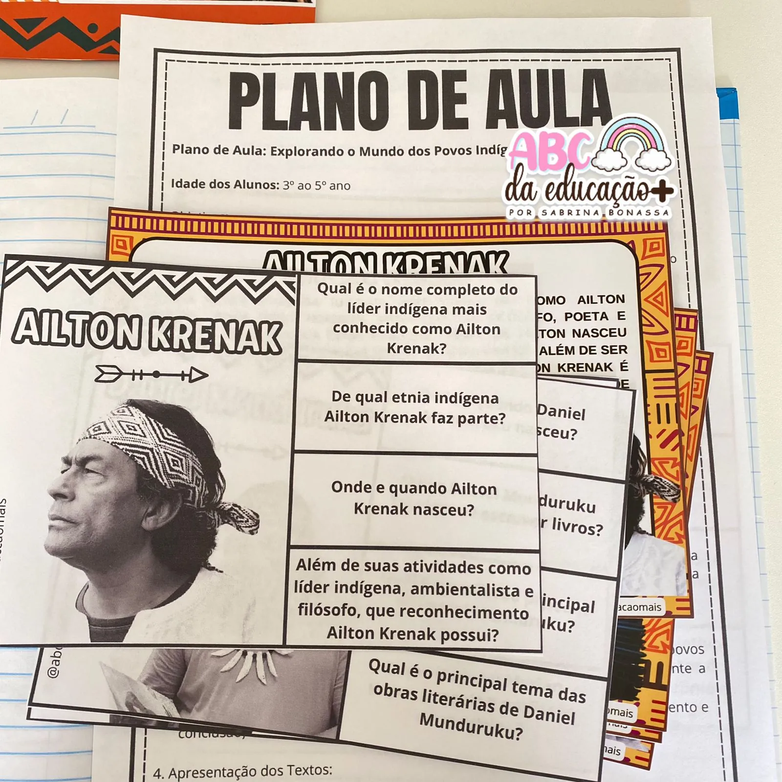 Fichas Informativas Personalidades Indígenas + atividade interativa + plano de aula - Imagem 7