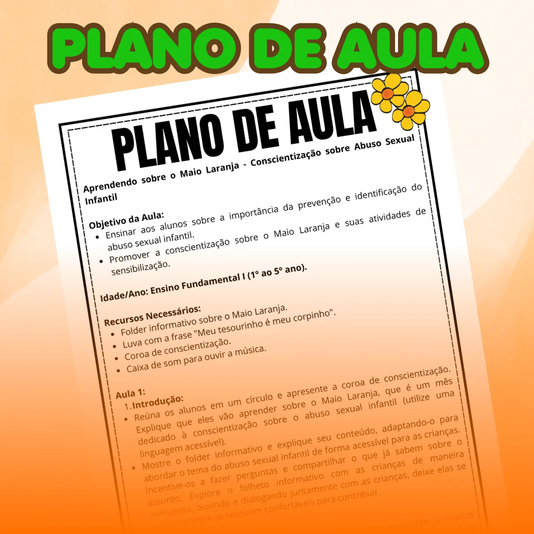 Kit Completo Maio Laranja com Plano de Aula - Image 7