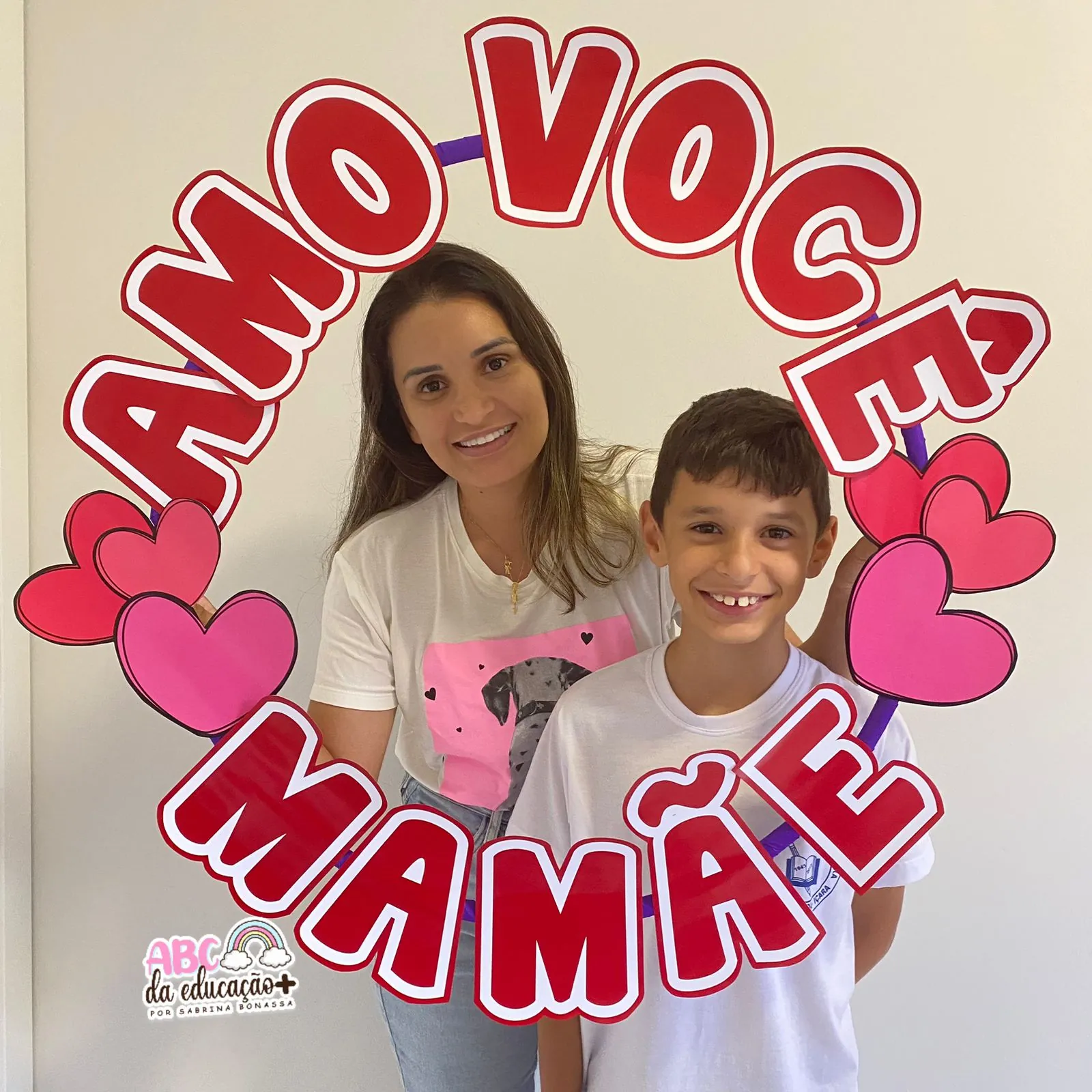 Moldura para Fotos no Bambolê ” Dia das Mães”