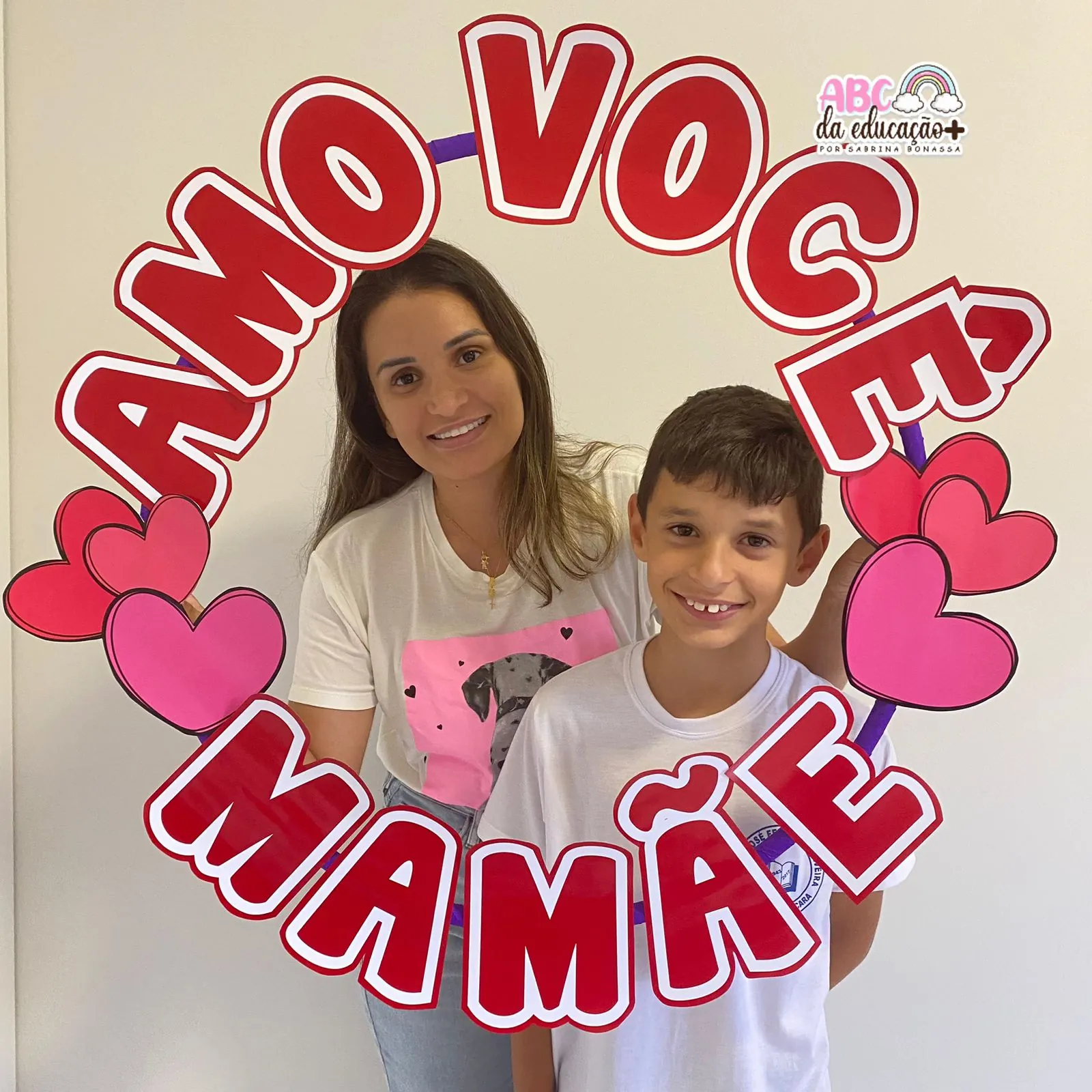 Moldura para Fotos no Bambolê ” Dia das Mães” - Imagem 2