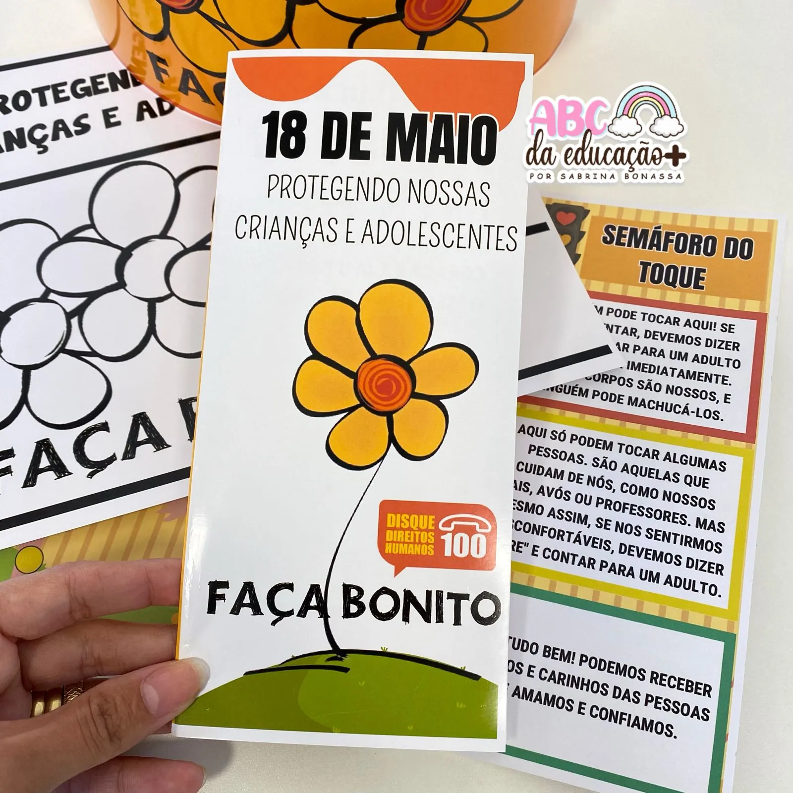 Folheto Maio Laranja – Guia para as crianças