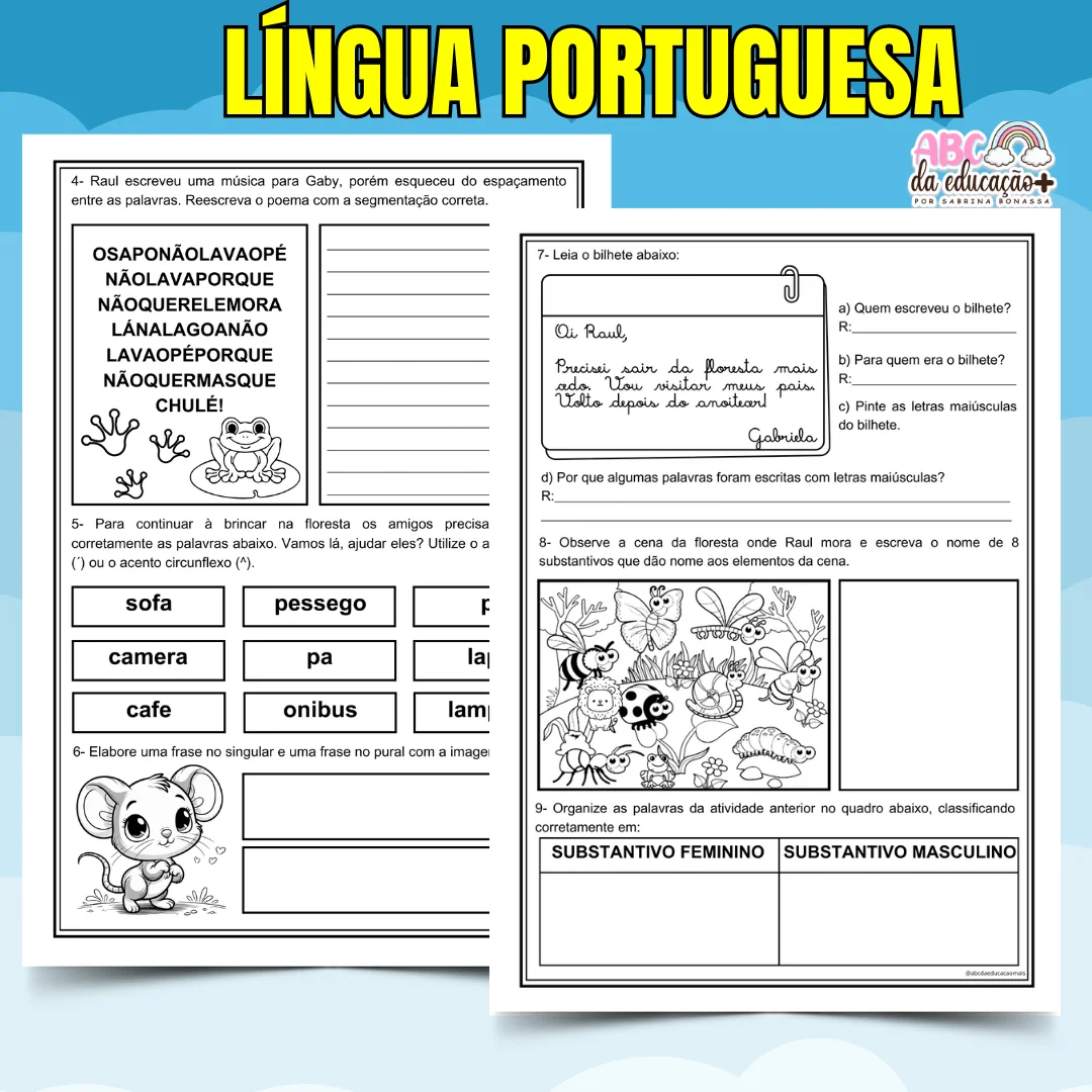 Kit Avaliações 3º ano – 1º bimestre – Editável - Image 3