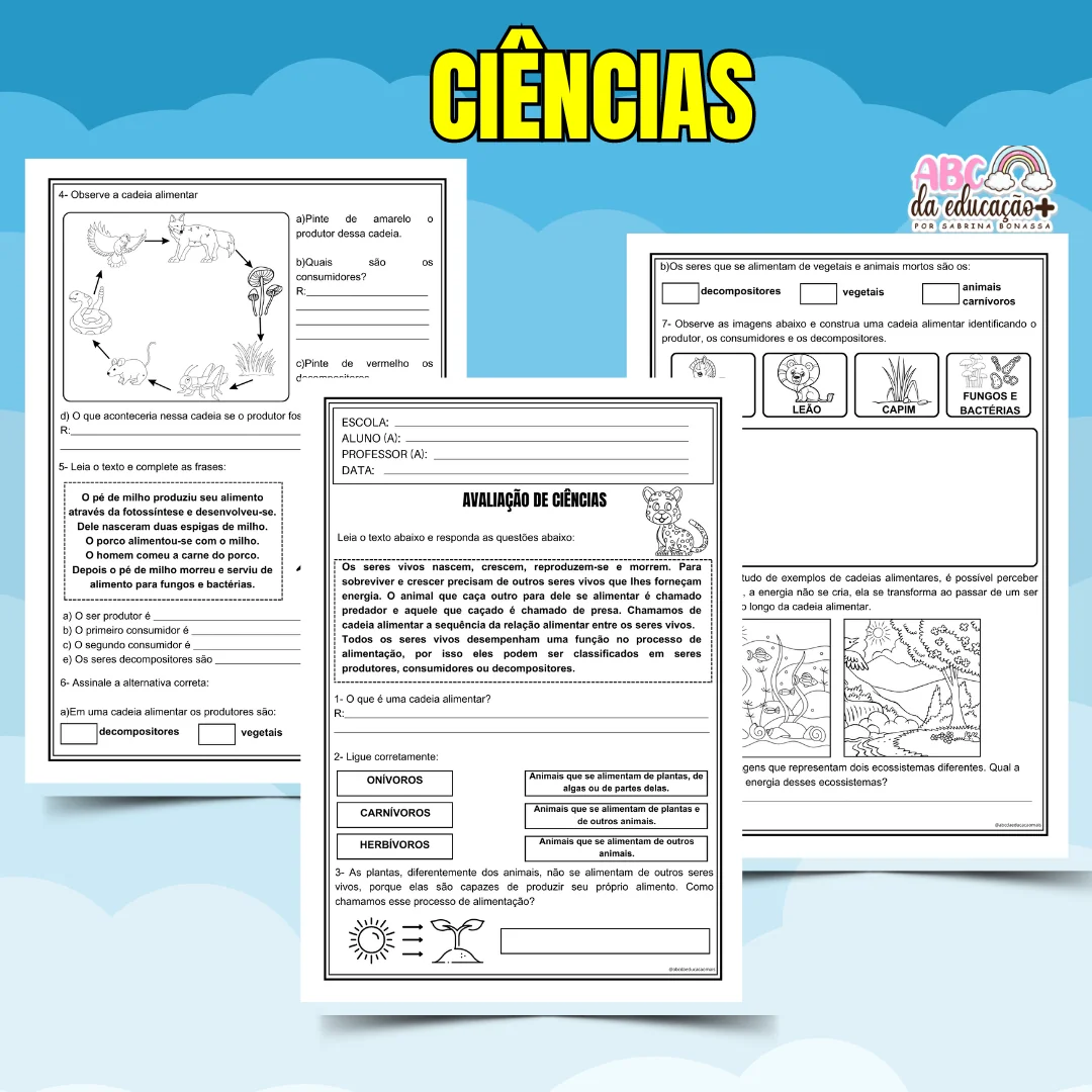 Kit Avaliações 4º ano – 1º bimestre – Editável - Image 7