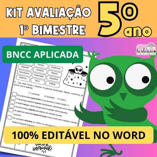 Kit Avaliações 5º ano – 1º bimestre – Editável
