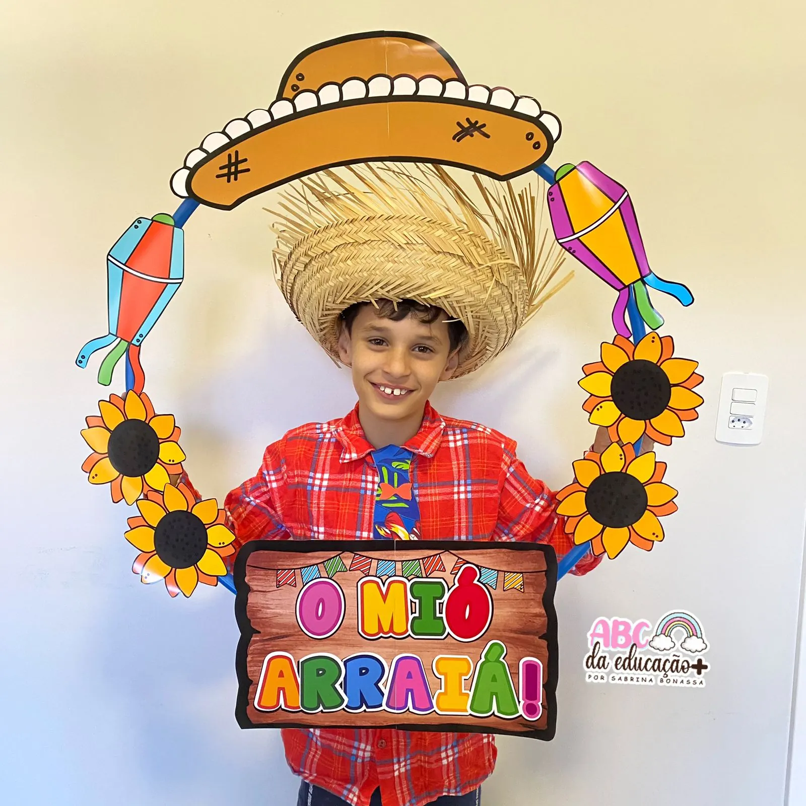 Moldura para Fotos no Bambolê – Festa Junina - Imagem 3