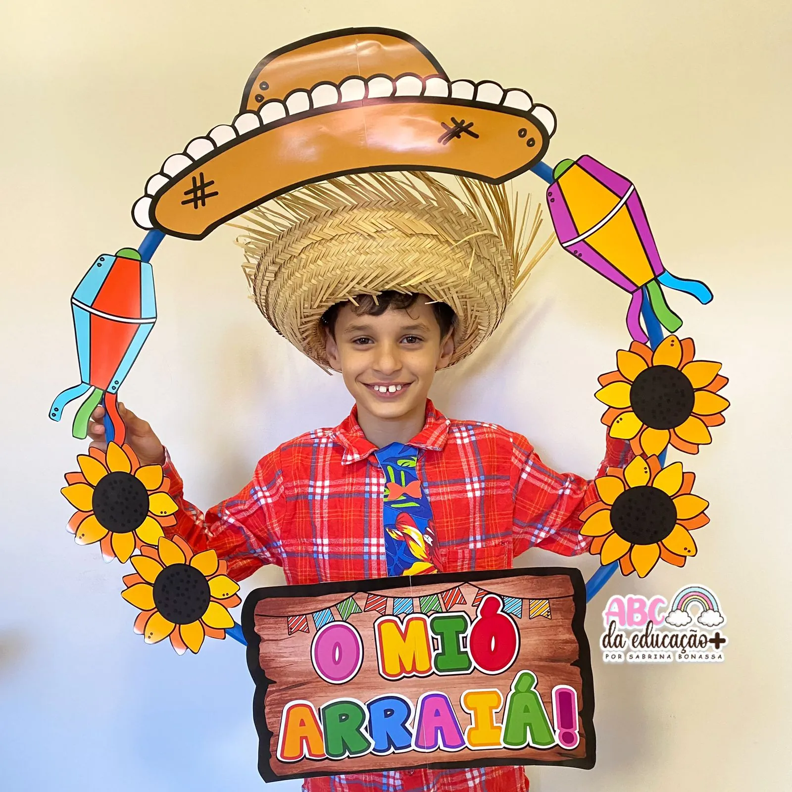 Moldura para Fotos no Bambolê – Festa Junina - Imagem 2