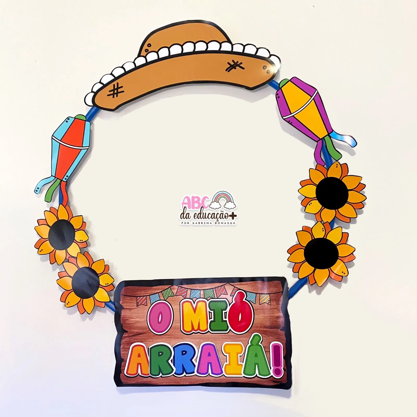 Moldura para Fotos no Bambolê – Festa Junina - Imagem 4