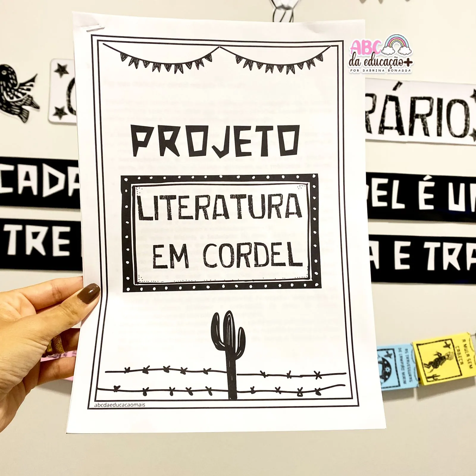 Cordel Literário - Projeto, atividades e painel - Imagem 3