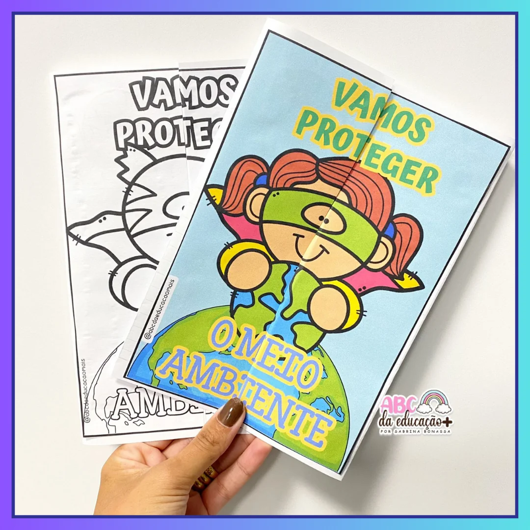 Lapbook Meio Ambiente – Colorido e para colorir