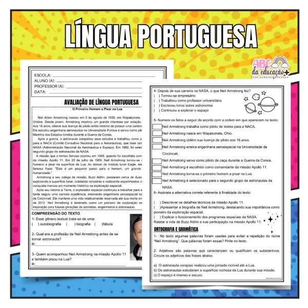 Kit Avaliações 5º ano – 1º bimestre – Editável - Image 2