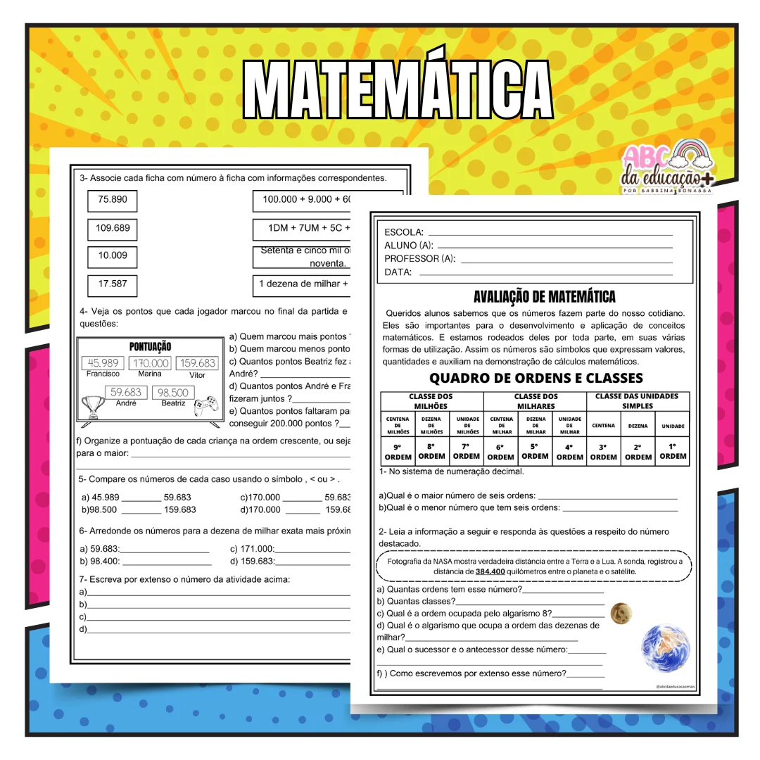 Kit Avaliações 5º ano – 1º bimestre – Editável - Image 4