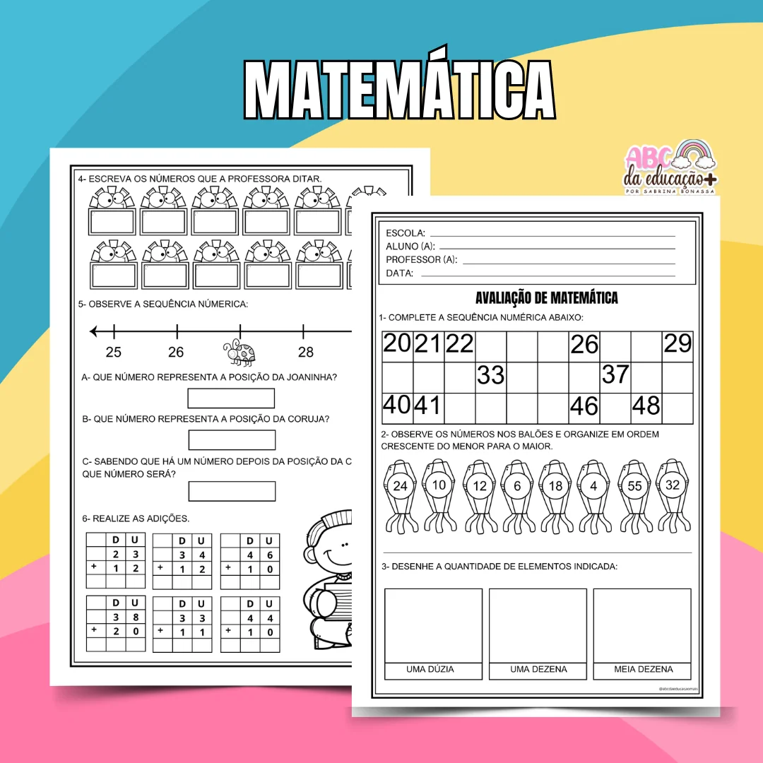 Kit Avaliações 1º ano – 2º bimestre – Editável - Image 4